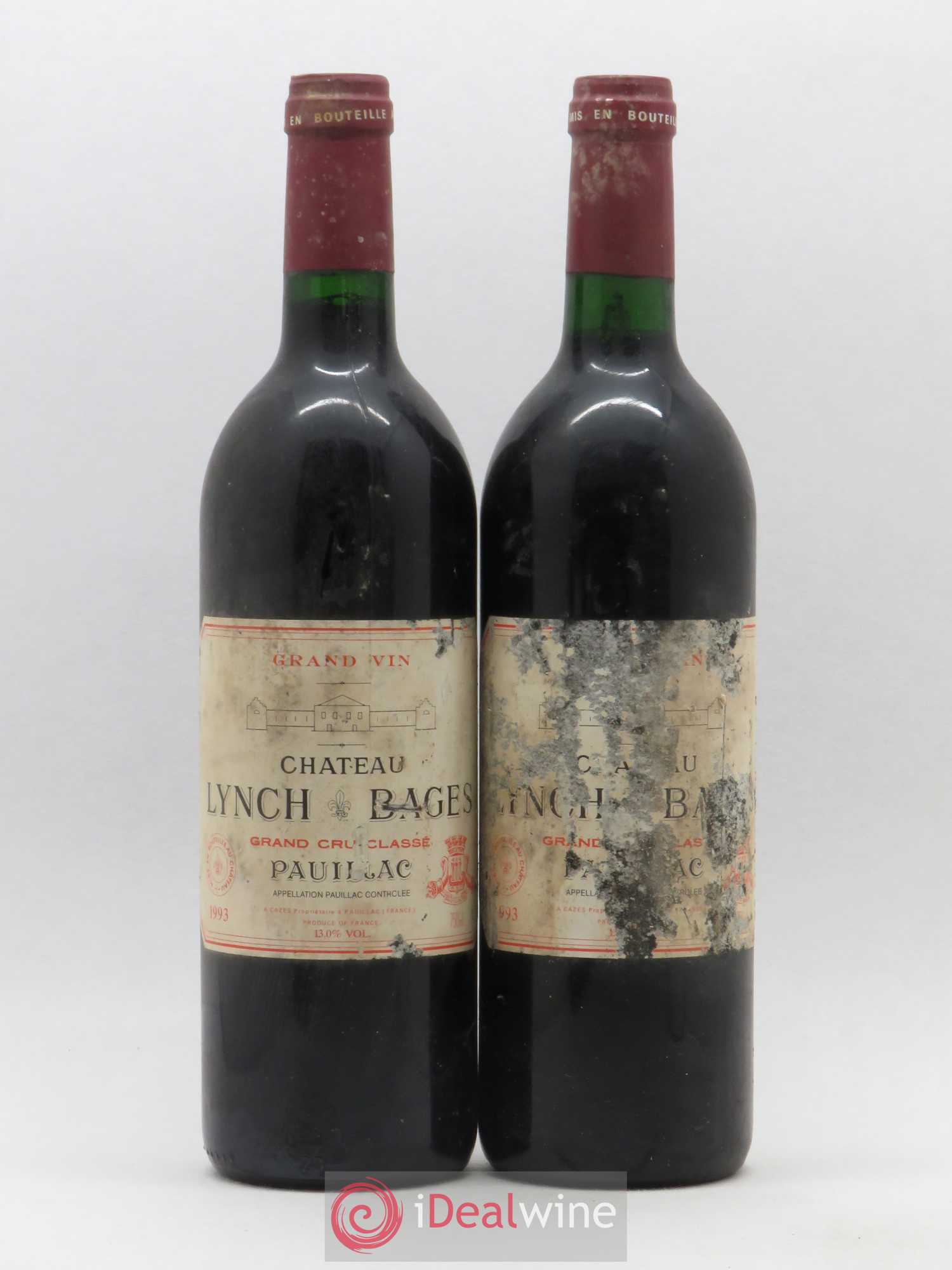 Château Lynch Bages 5ème Grand Cru Classé 1993 - Lot de 2 bouteilles - 0