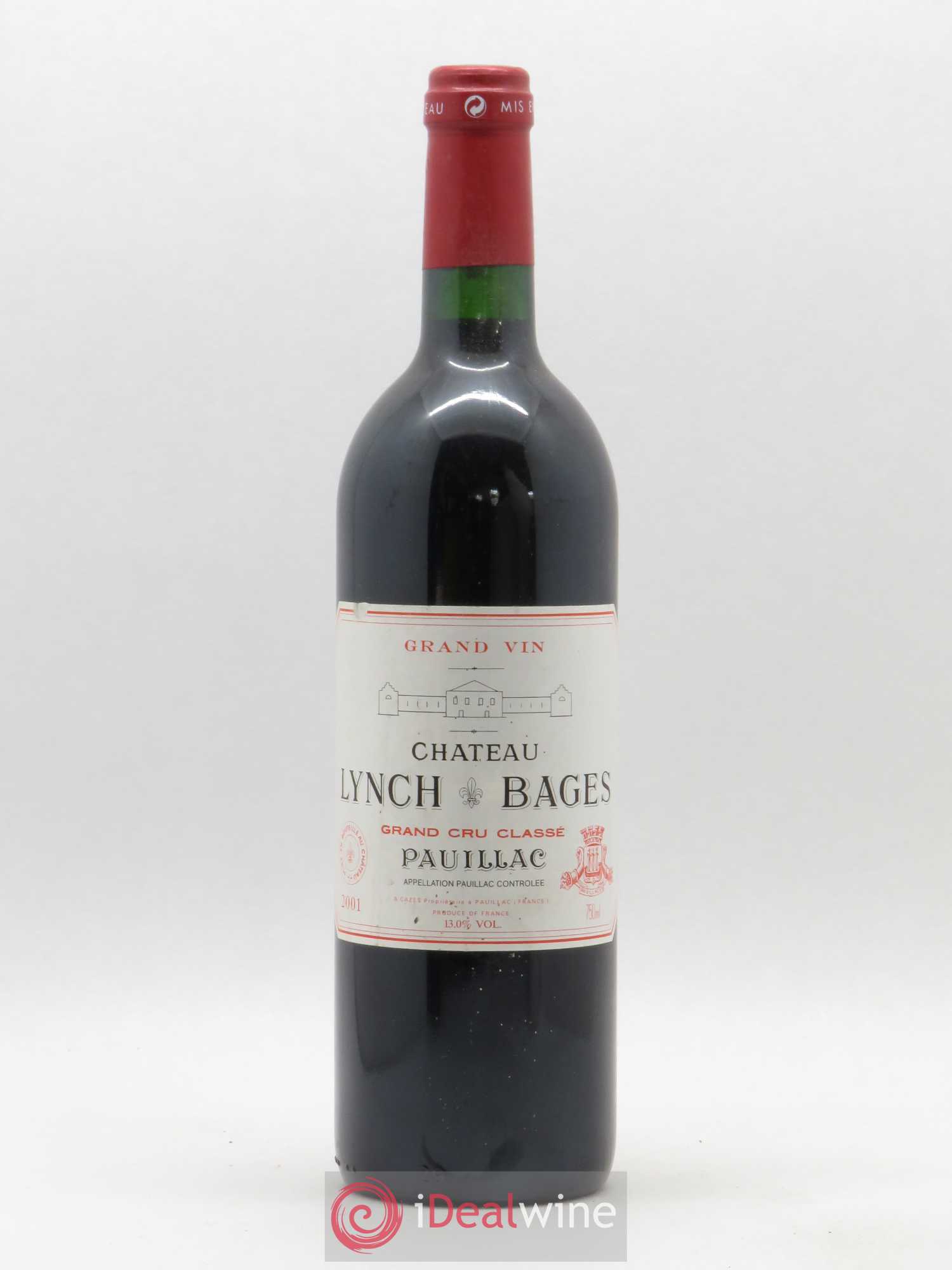 Château Lynch Bages 5ème Grand Cru Classé 2001 - Lot de 1 bouteille - 0