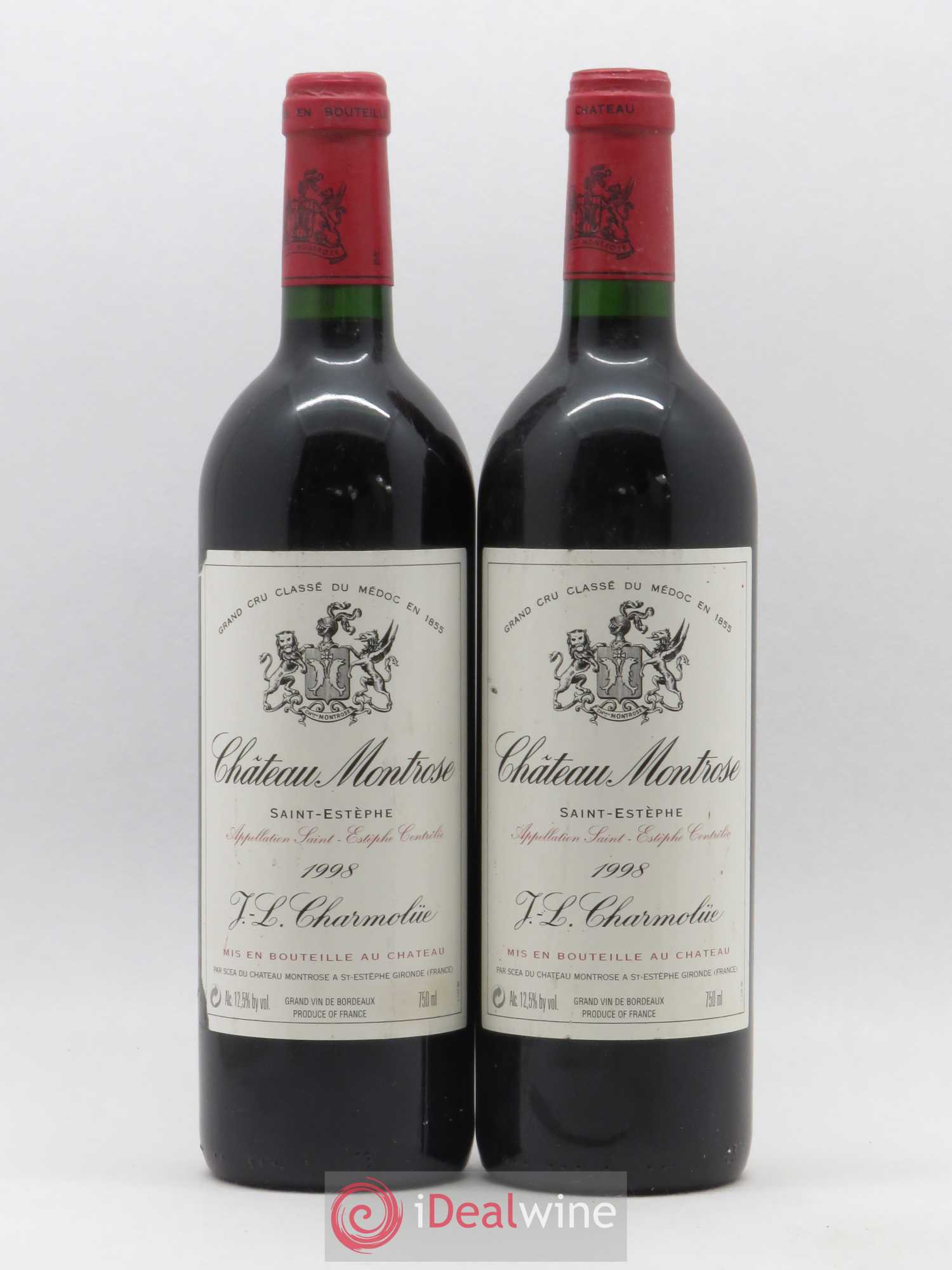 Château Montrose 2ème Grand Cru Classé 1998 - Lot de 2 bouteilles - 0
