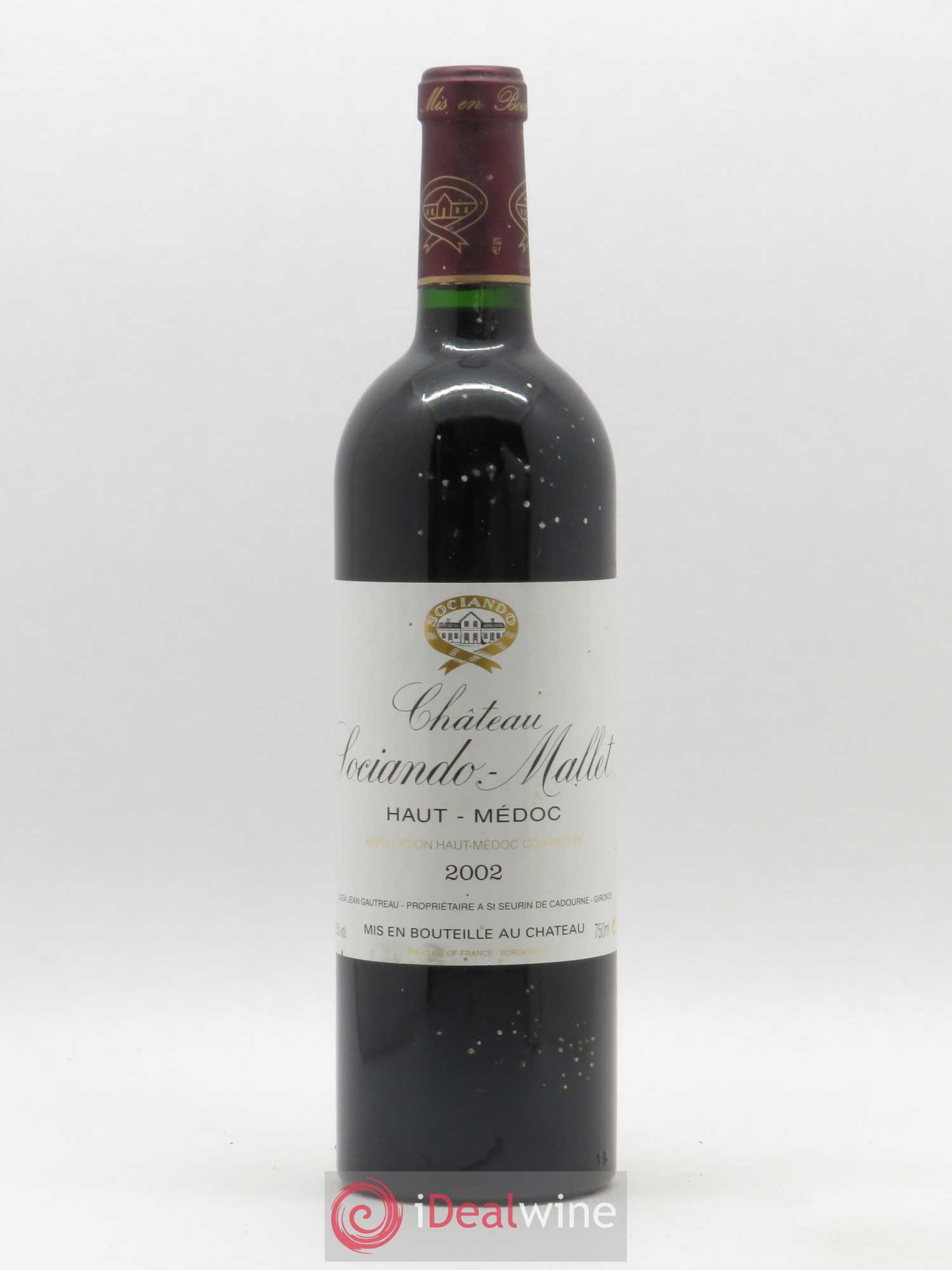 Château Sociando Mallet 2002 - Lot de 1 bouteille - 0