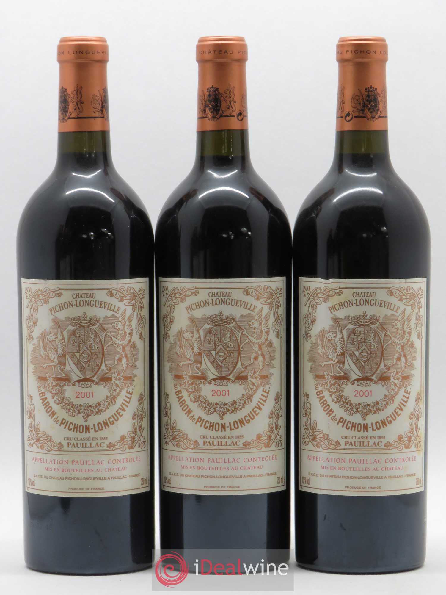 Pichon Longueville Baron 2ème Grand Cru Classé 2001 - Lot de 6 bouteilles - 2