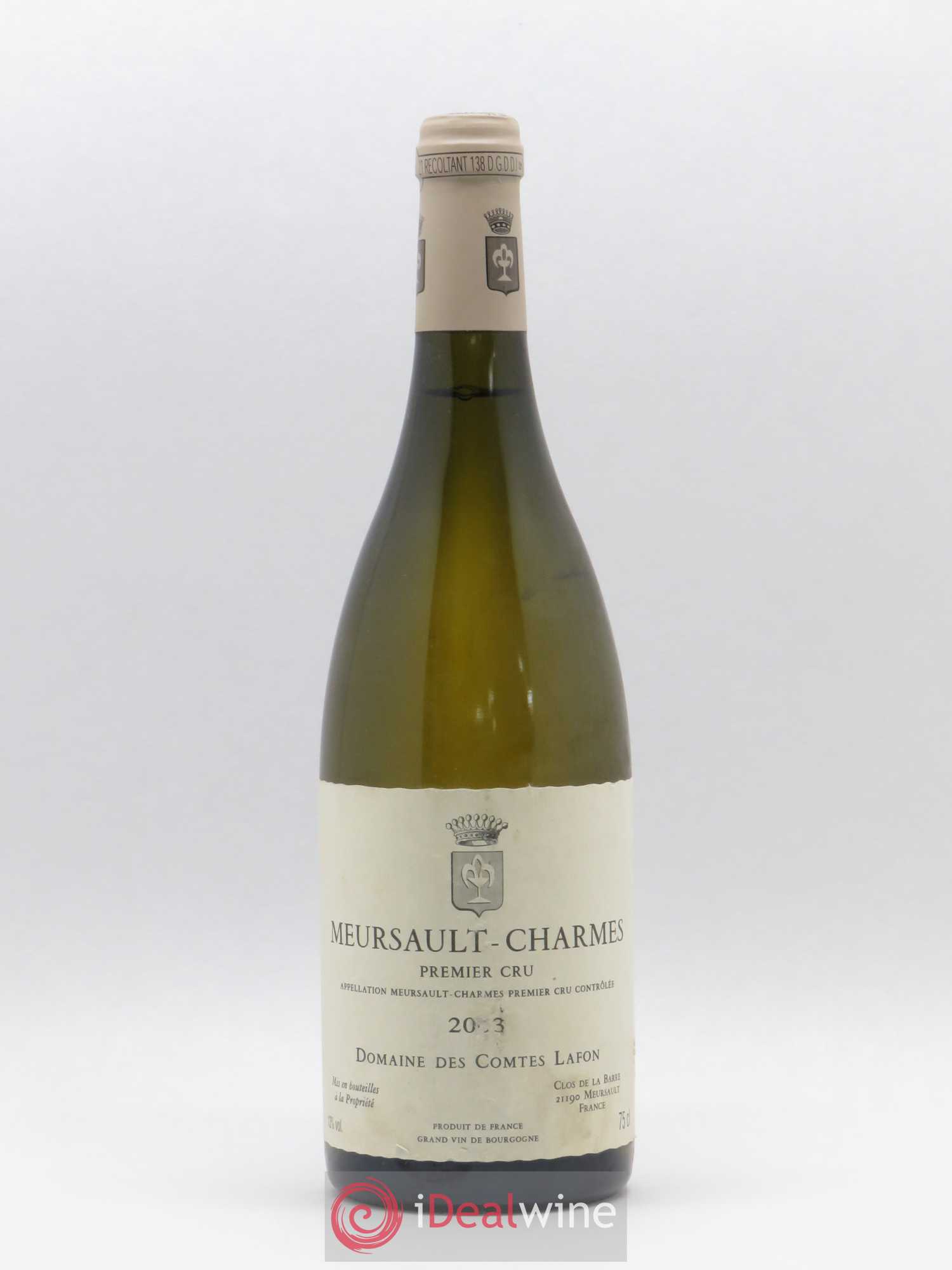 Meursault 1er Cru Charmes Comtes Lafon (Domaine des) 2003 - Posten von 1 Flasche - 0