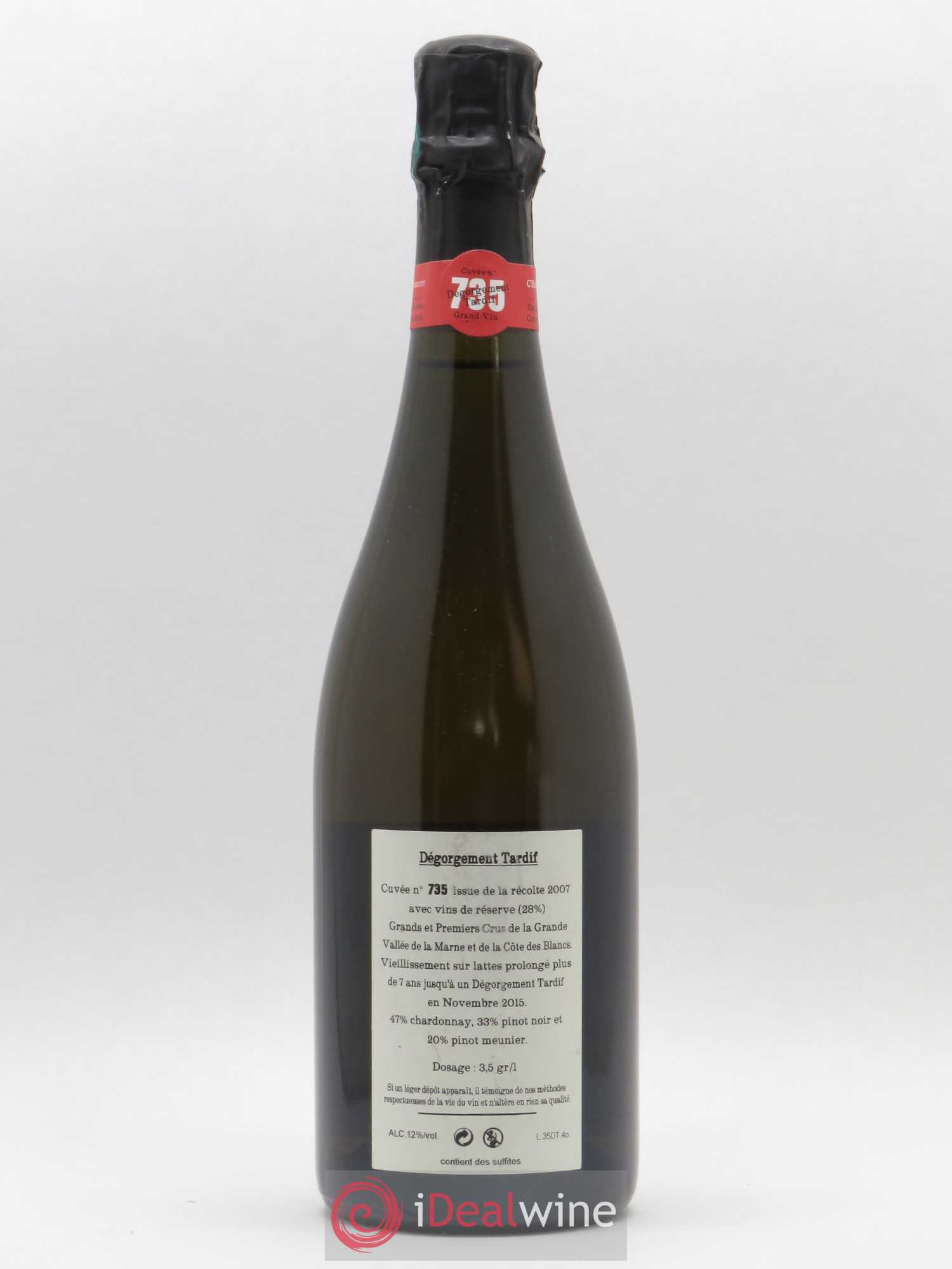 Cuvée 735 DT (Dégorgement Tardif) Extra-Brut Jacquesson - Lot de 1 bouteille - 1