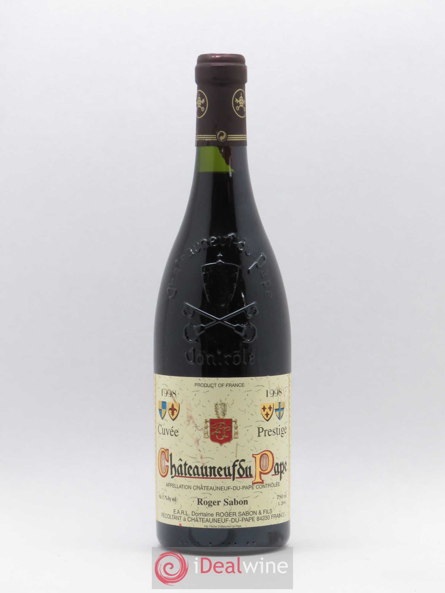 Châteauneuf-du-Pape Cuvée Prestige Roger Sabon (Domaine) 1998 - Lot de 1 bouteille - 0