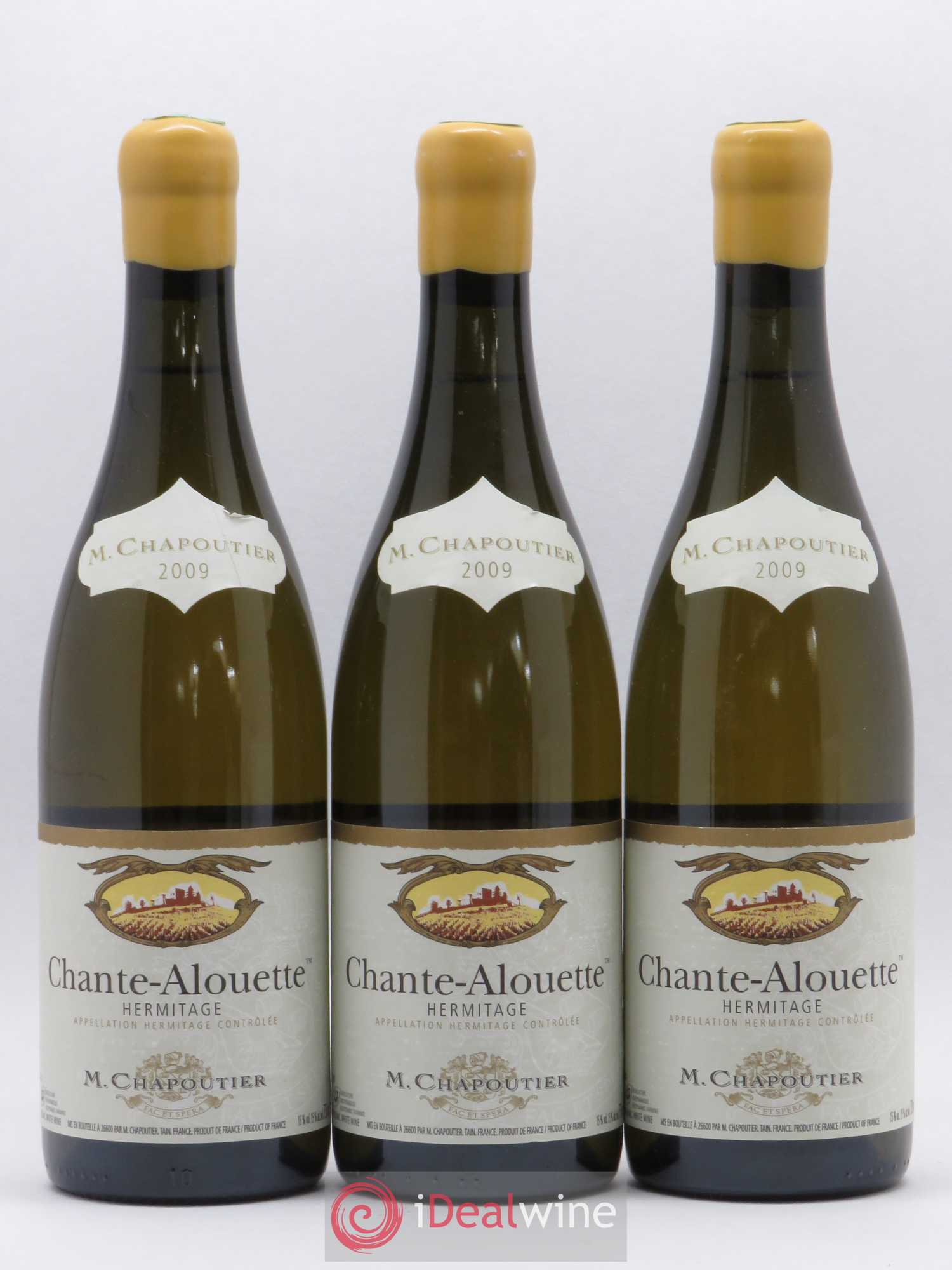 Hermitage Chante Alouette Chapoutier 2009 - Lot de 3 bouteilles - 0