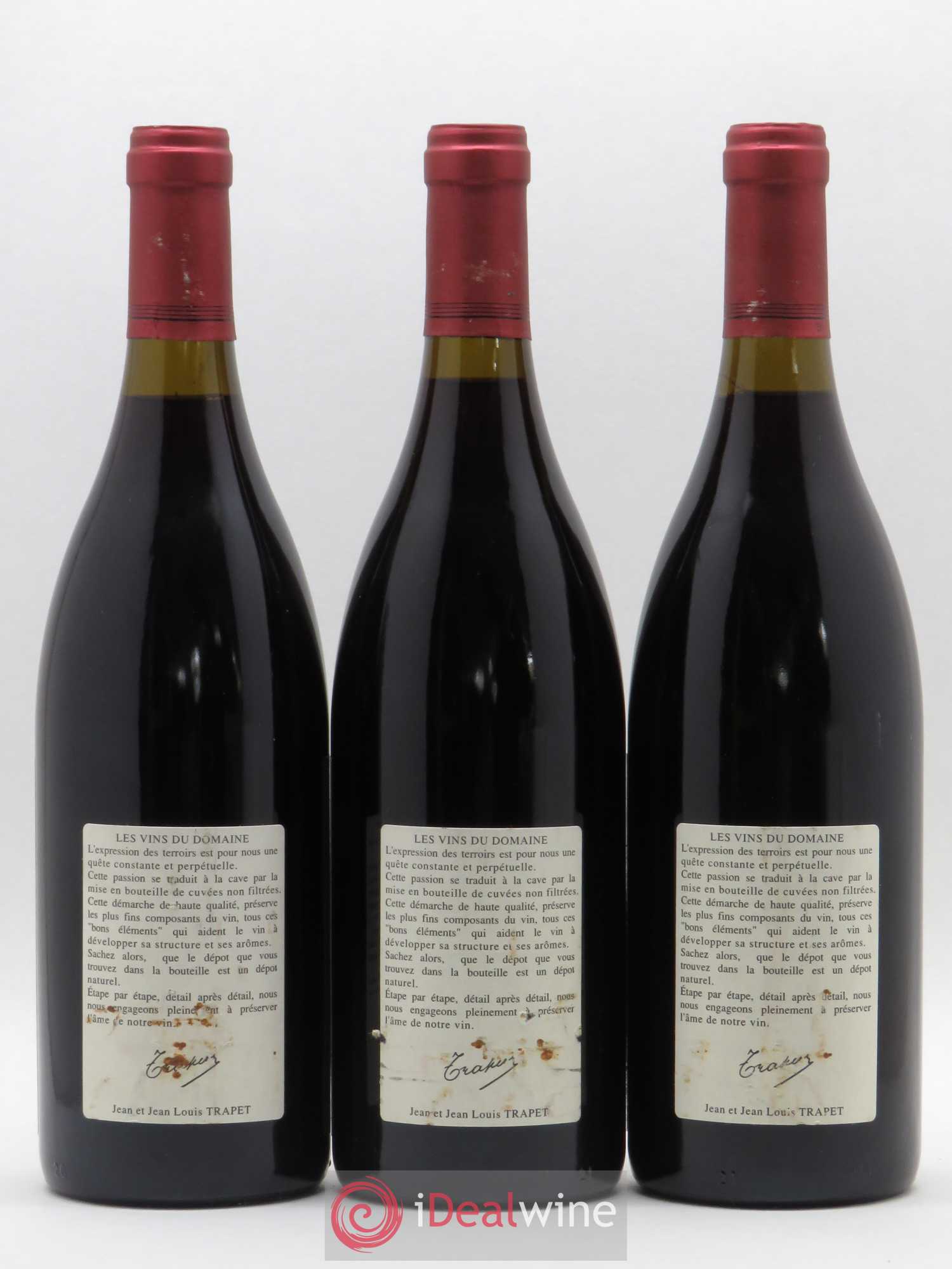 Chambertin Grand Cru Domaine Trapet 1995 - Lot de 3 bouteilles - 1