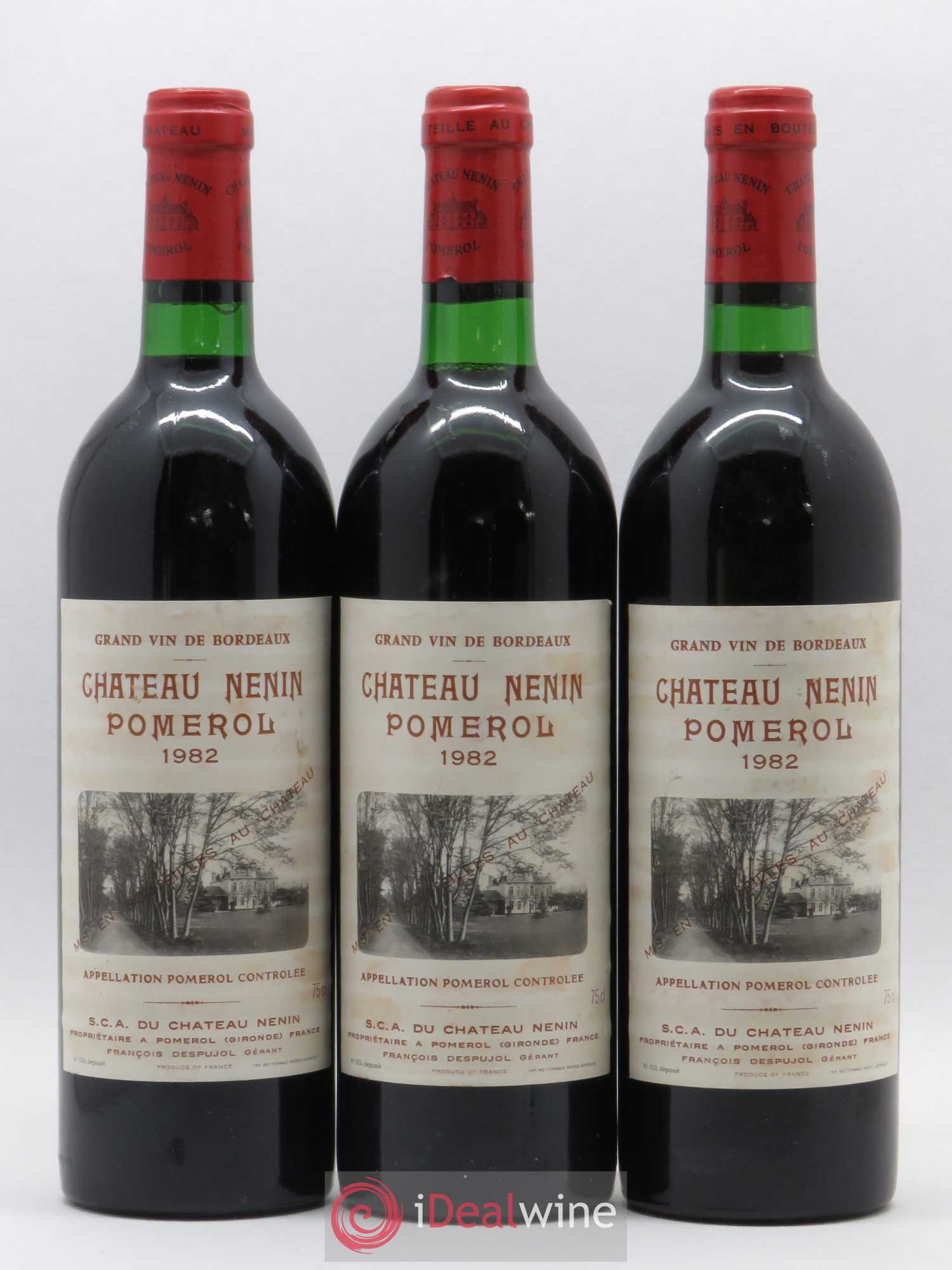 Château Nenin 1982 - Lot de 3 bouteilles - 0