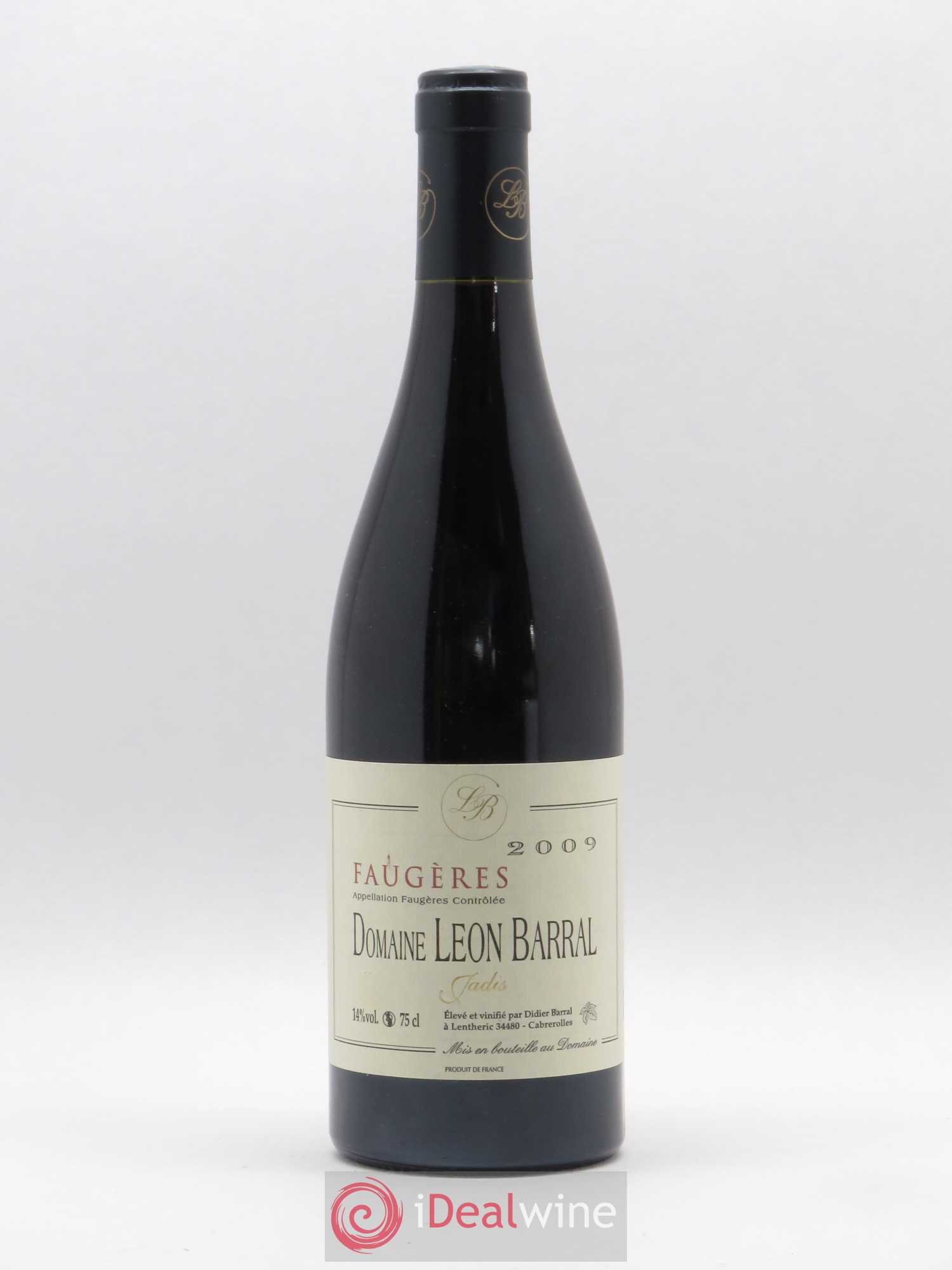 Faugères Jadis Domaine Léon Barral 2009 - Lot de 1 bouteille - 0