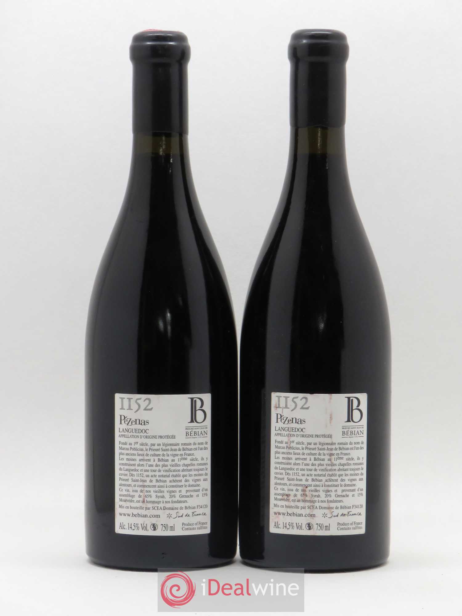 Languedoc Pézenas Cuvée 1152 Prieuré Saint Jean de Bébian 2010 - Posten von 2 Flaschen - 1