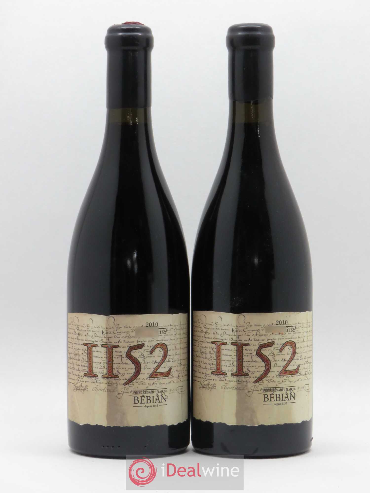 Languedoc Pézenas Cuvée 1152 Prieuré Saint Jean de Bébian 2010 - Posten von 2 Flaschen - 0
