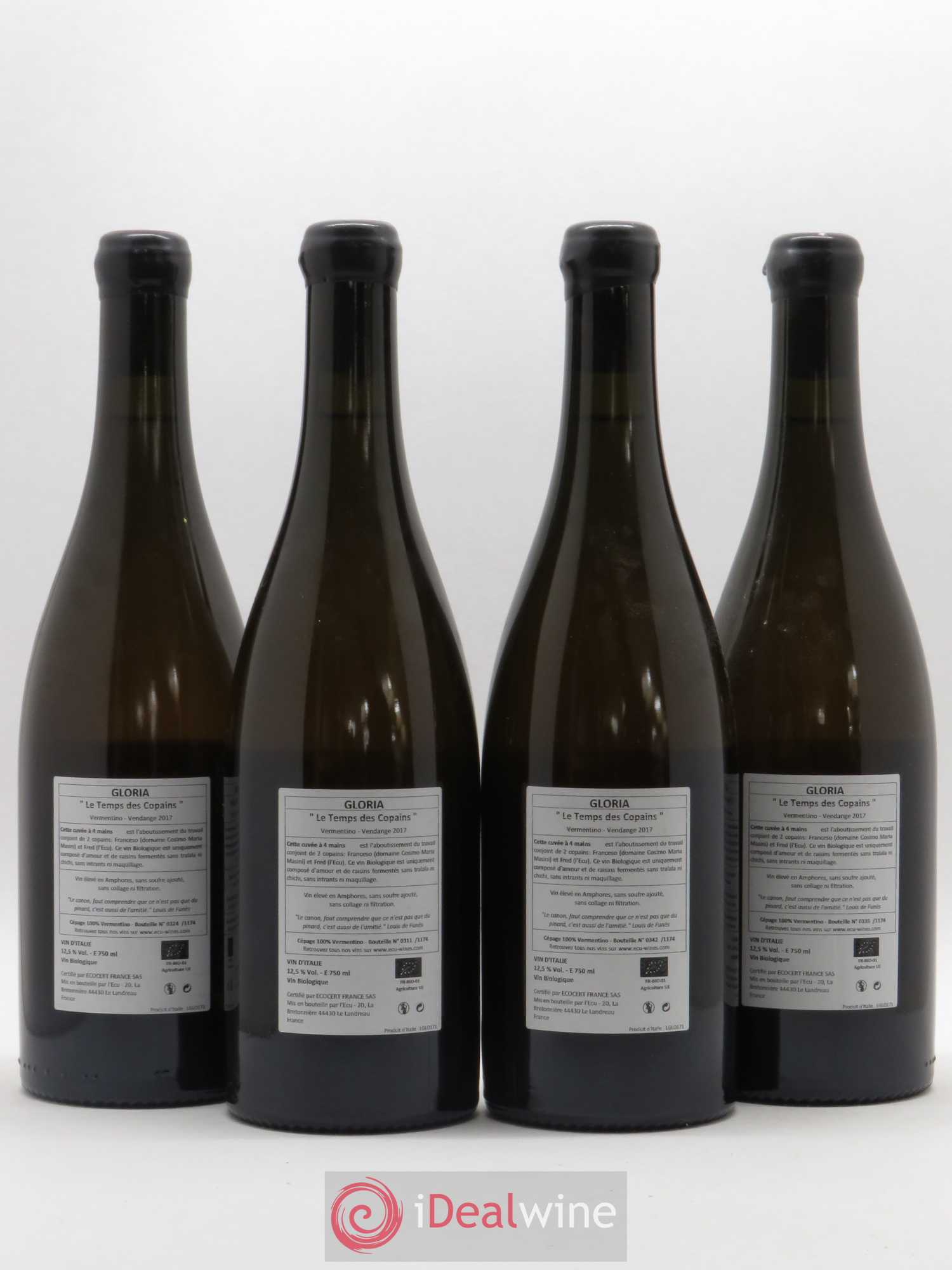 Italie Vermentino Gloria Domaine de L'Ecu 2017 - Posten von 4 Flaschen - 1
