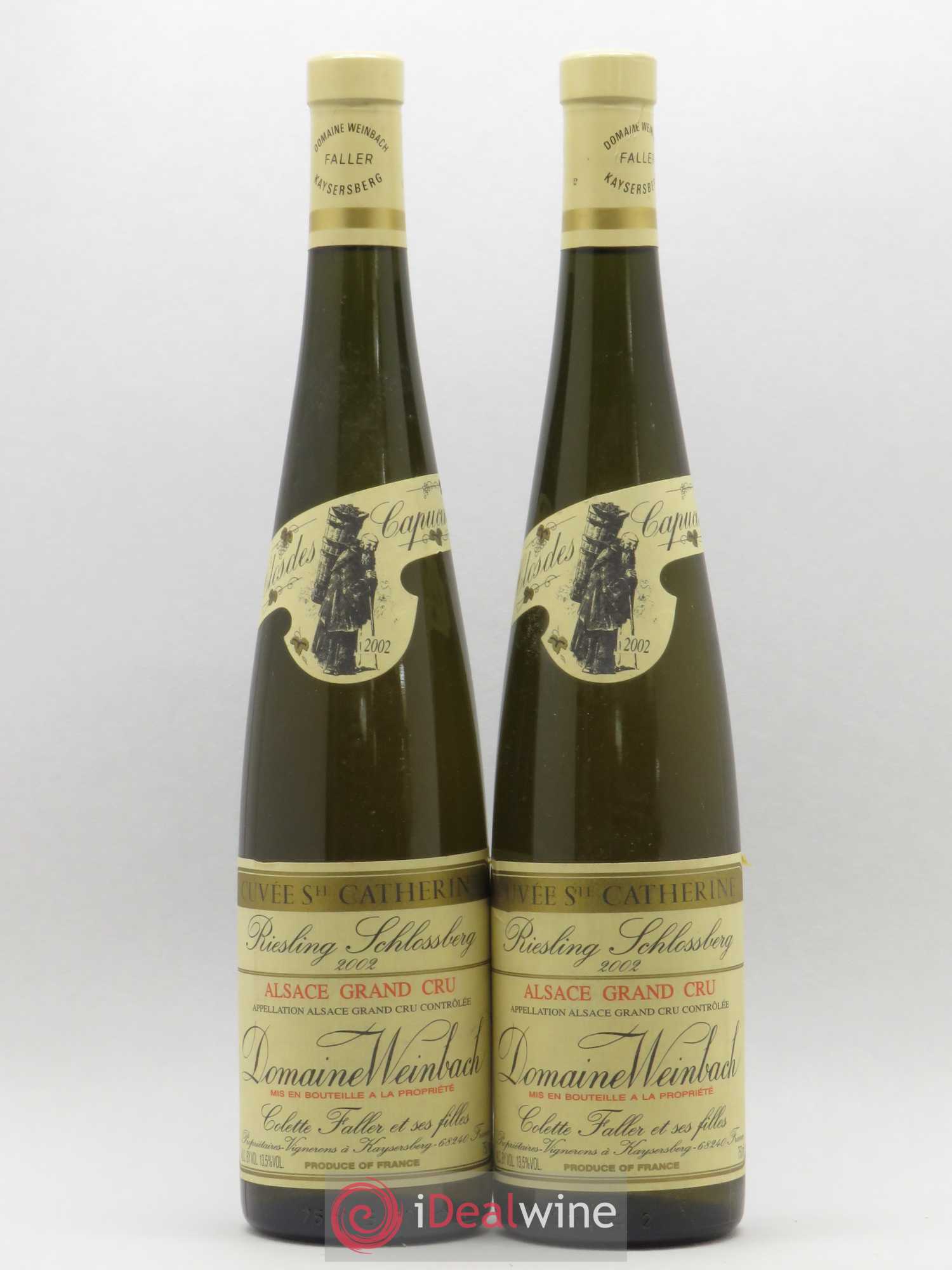 Alsace Grand Cru Riesling Schlossberg Cuvée Sainte Catherine Weinbach (Domaine) 2002 - Lot de 2 bouteilles - 0