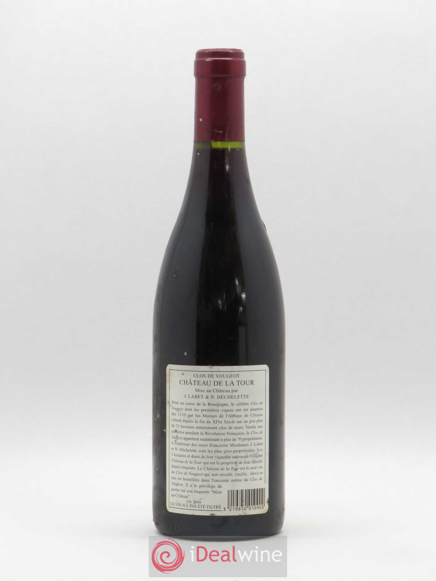 Clos de Vougeot Grand Cru Château de La Tour 1999 - Lot de 1 bouteille - 1
