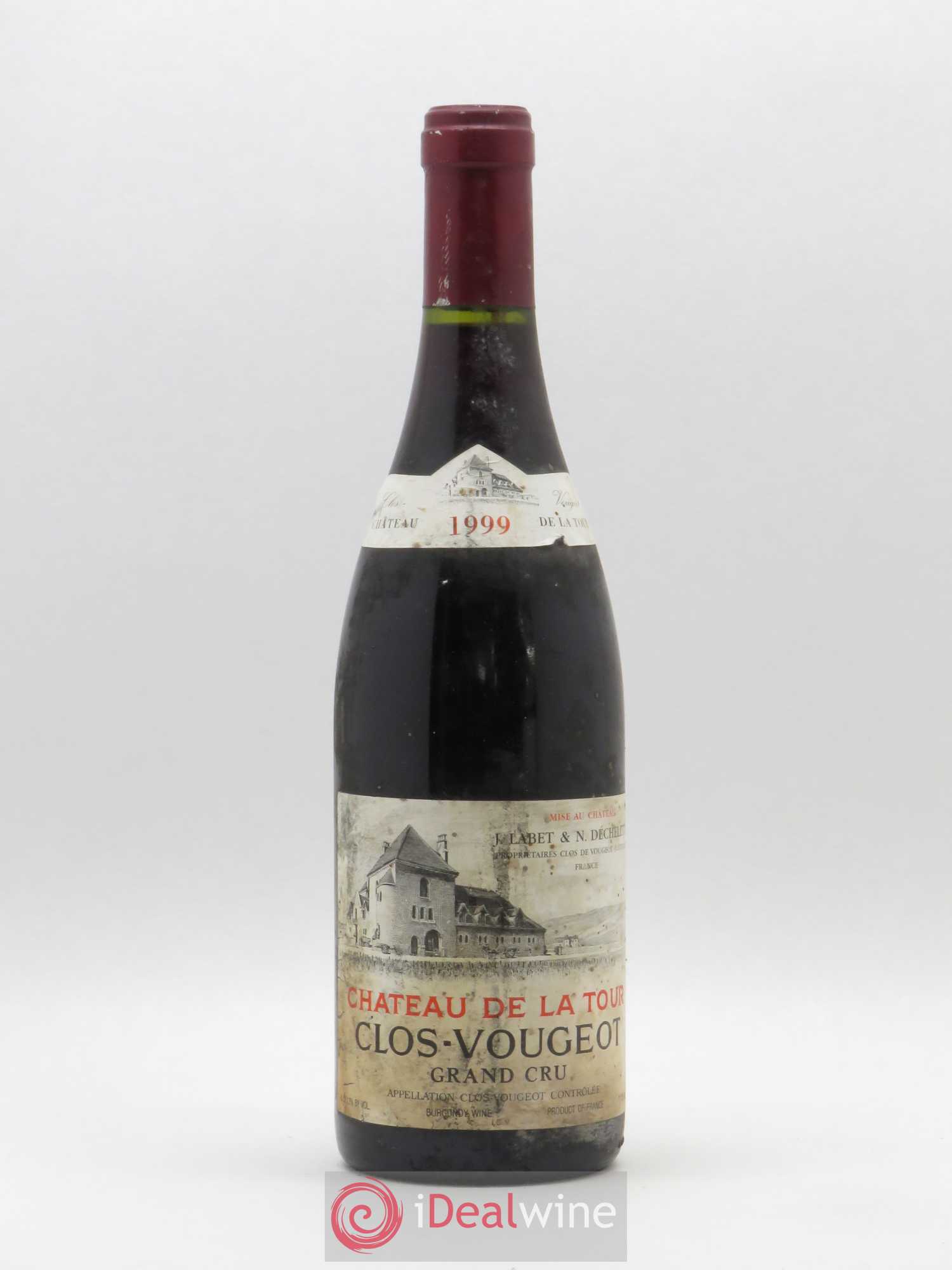 Clos de Vougeot Grand Cru Château de La Tour 1999 - Lot de 1 bouteille - 0