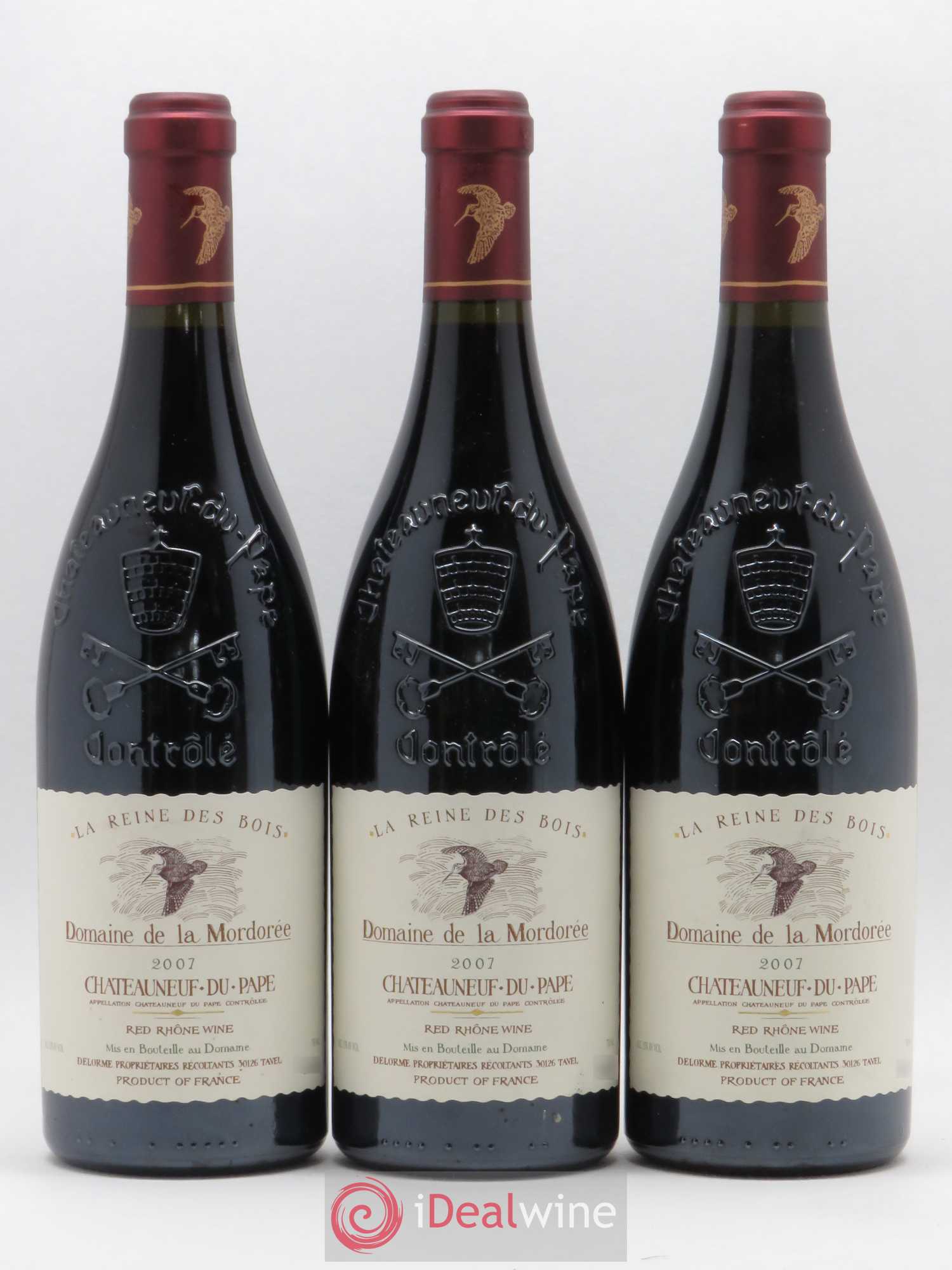 Châteauneuf-du-Pape Cuvée de la Reine des Bois La Mordorée (Domaine de) 2007 - Lot de 3 bouteilles - 0