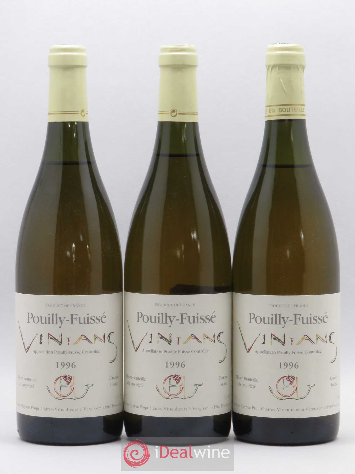 Pouilly-Fuissé Vinians Domaine Guffens Heynen 1996 - Posten von 3 Flaschen - 0