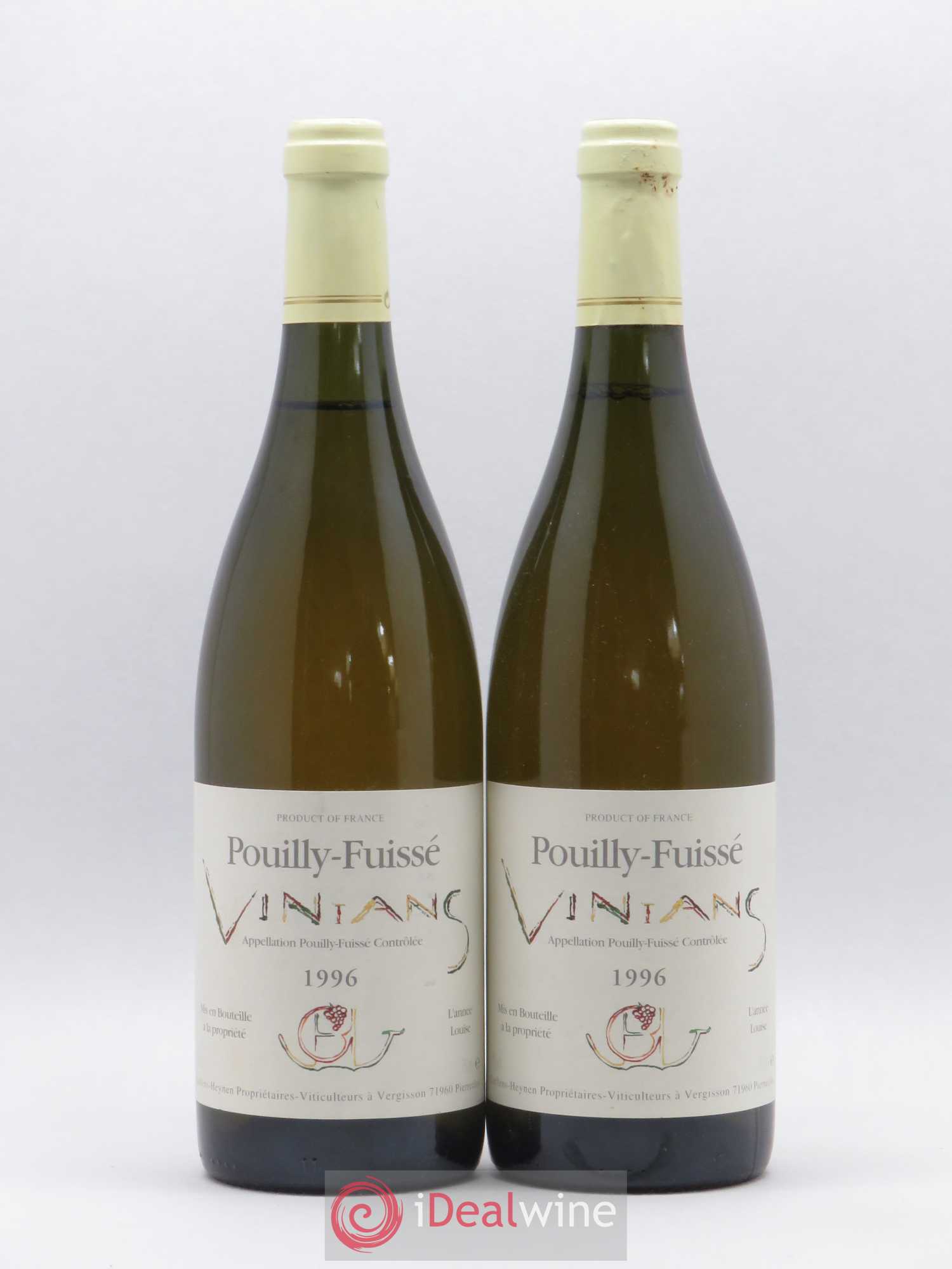 Pouilly-Fuissé Vinians Domaine Guffens Heynen 1996 - Posten von 2 Flaschen - 0