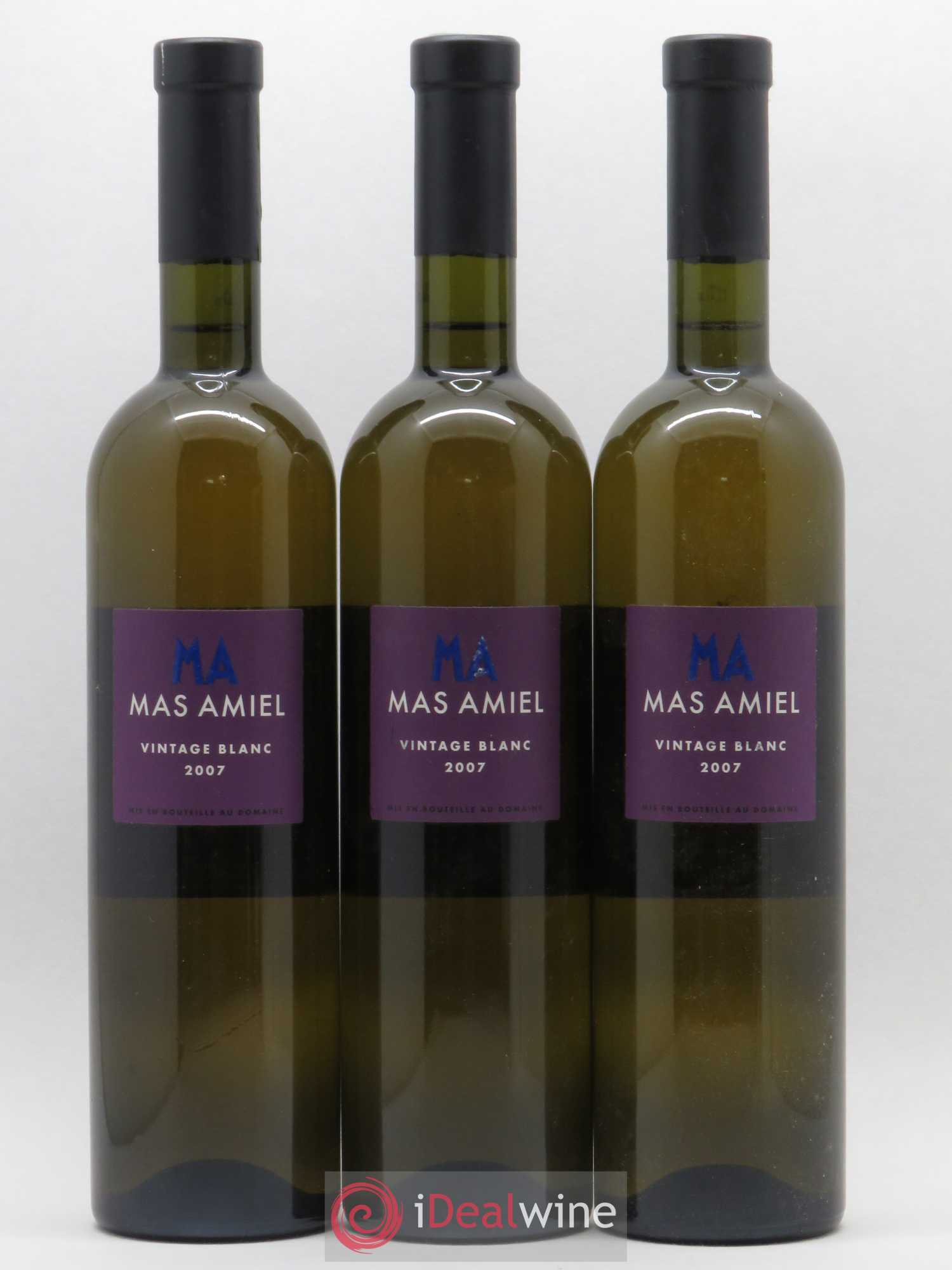 Maury Mas Amiel Millésime 80 2007 - Lot de 3 bouteilles - 0