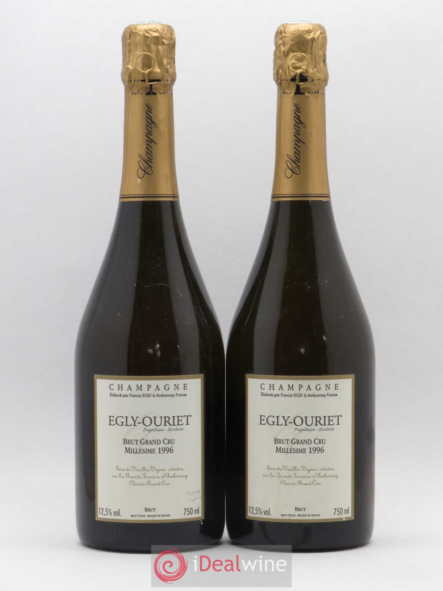 Grand Cru Brut Egly-Ouriet 1996 - Lot of 2 bottles - 0