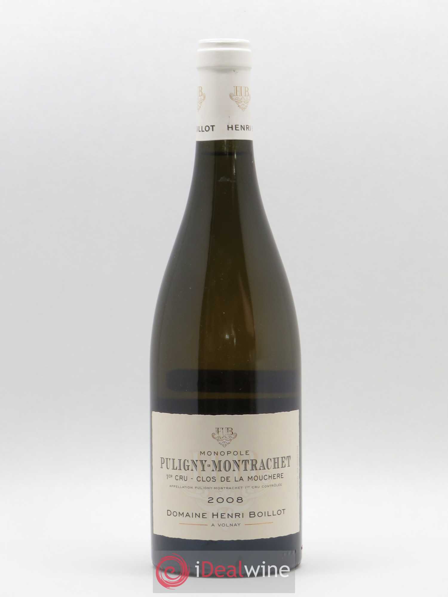 Puligny-Montrachet 1er Cru Clos de la Mouchère Henri Boillot (Domaine) 2008 - Lot de 1 bouteille - 0