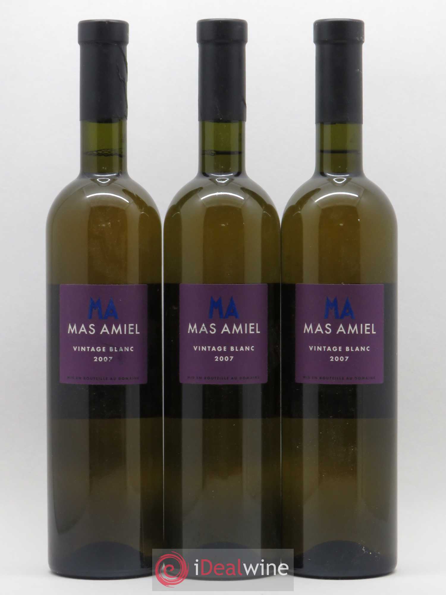 Maury Mas Amiel Millésime 80 2007 - Lot de 3 bouteilles - 0