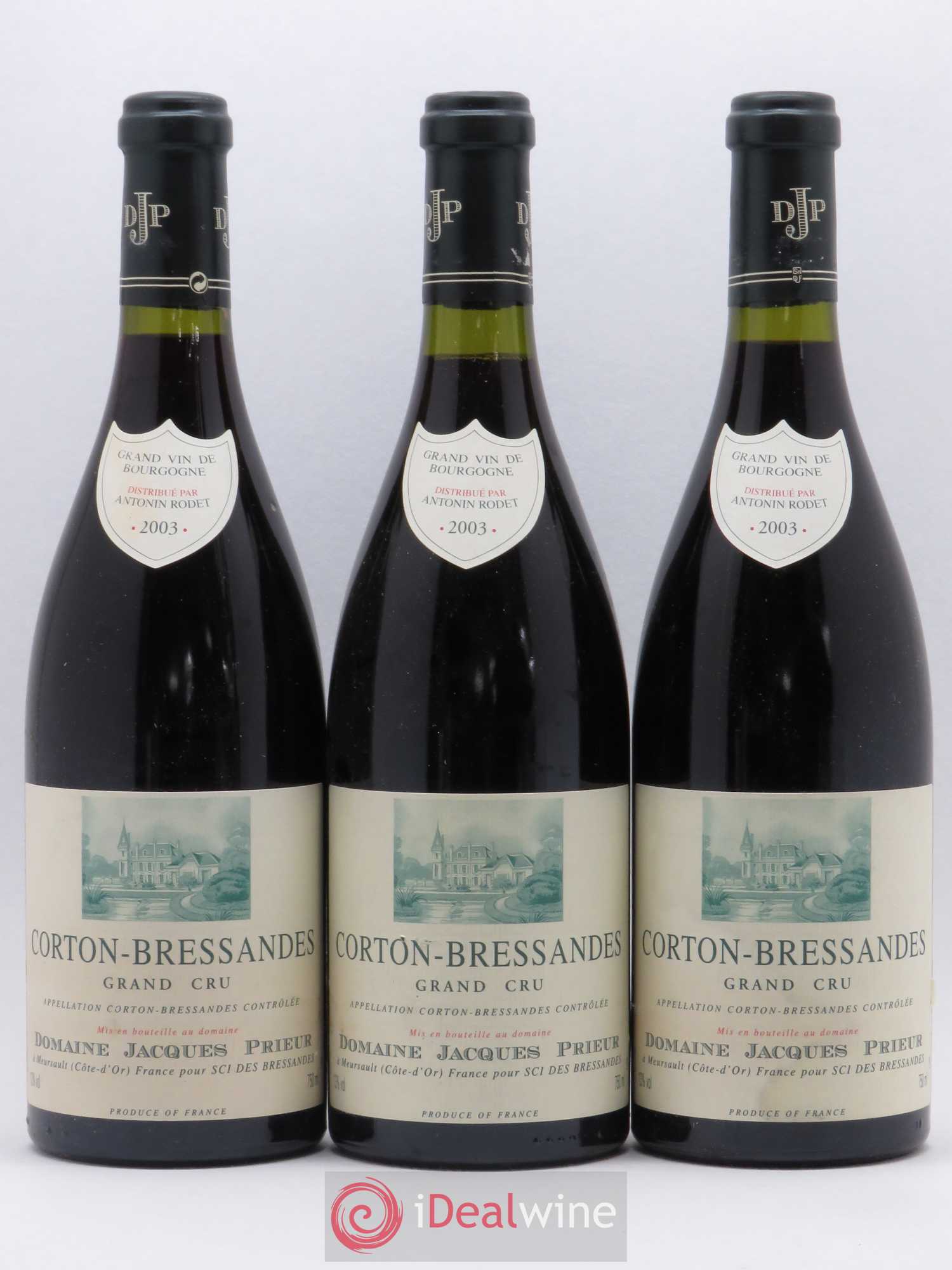 Corton-Bressandes Grand Cru Jacques Prieur (Domaine) 2003 - Lot de 3 bouteilles - 0