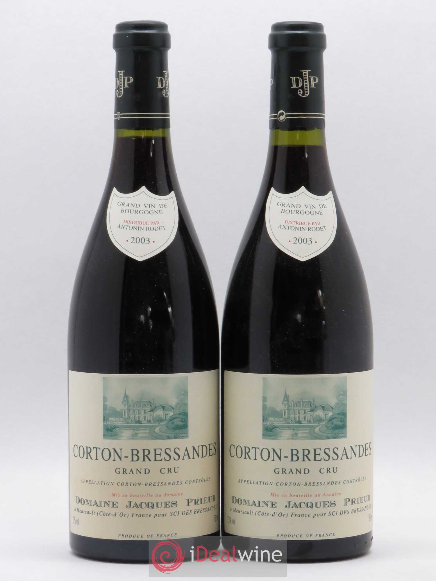 Corton-Bressandes Grand Cru Jacques Prieur (Domaine) 2003 - Lot de 2 bouteilles - 0