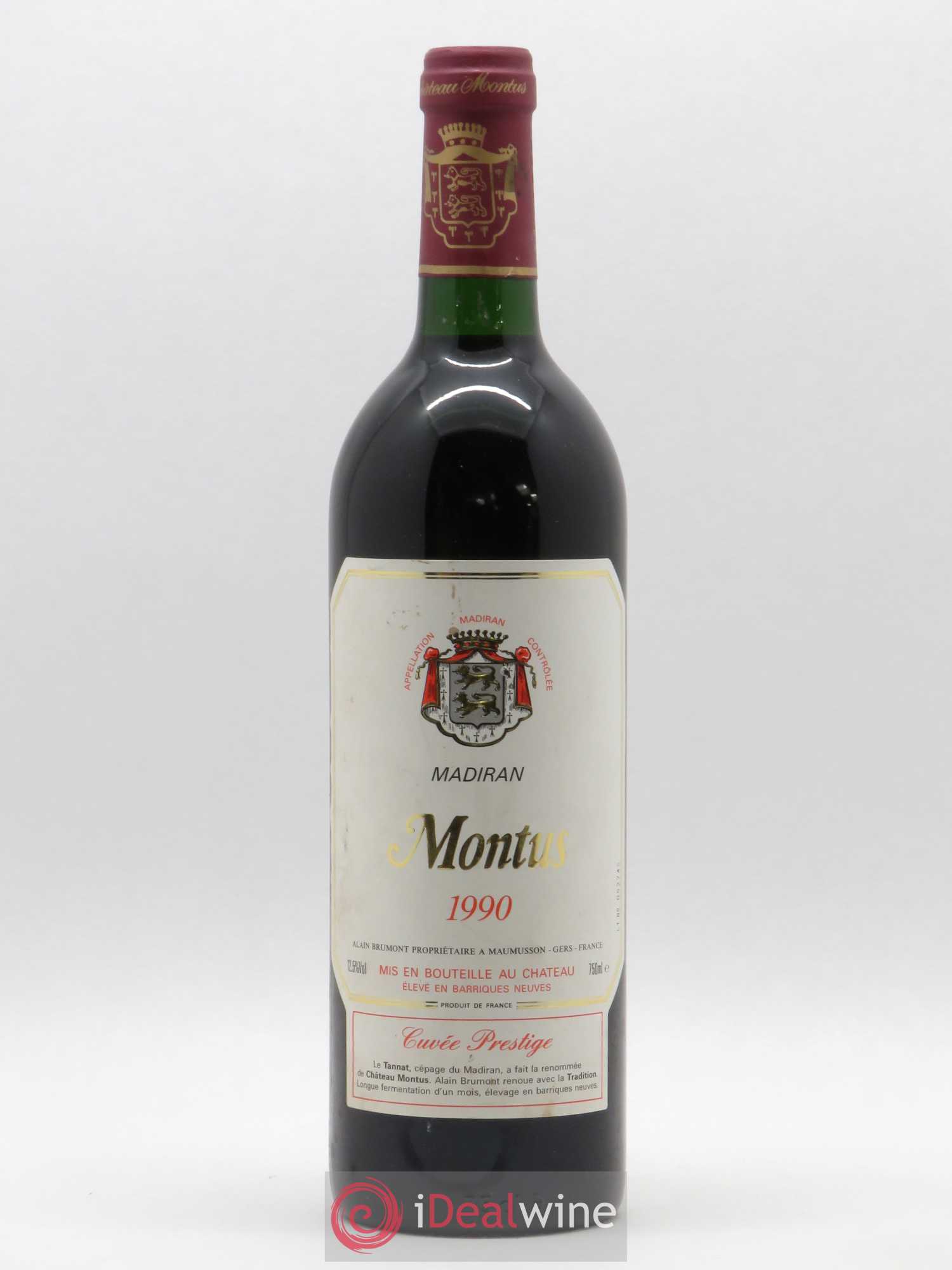 Madiran Château Montus-Prestige Alain Brumont 1990 - Lot de 1 bouteille - 0