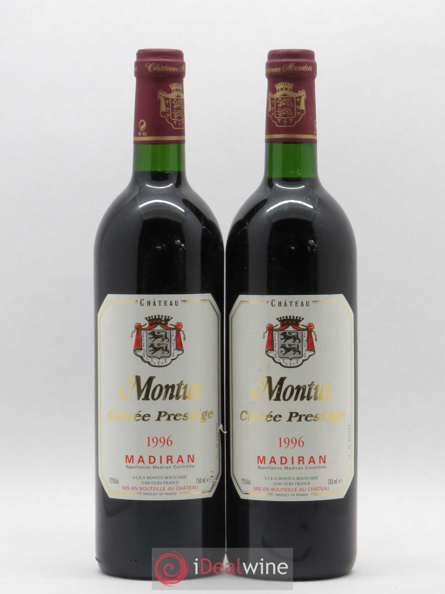 Madiran Château Montus-Prestige Alain Brumont 1996 - Lot de 2 bouteilles - 0