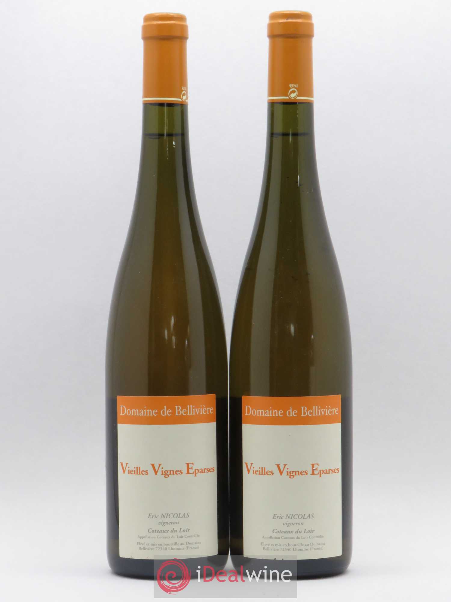 Coteaux du Loir Vieilles Vignes Eparses Domaine de Bellivière 2007 - Lot de 2 bouteilles - 0
