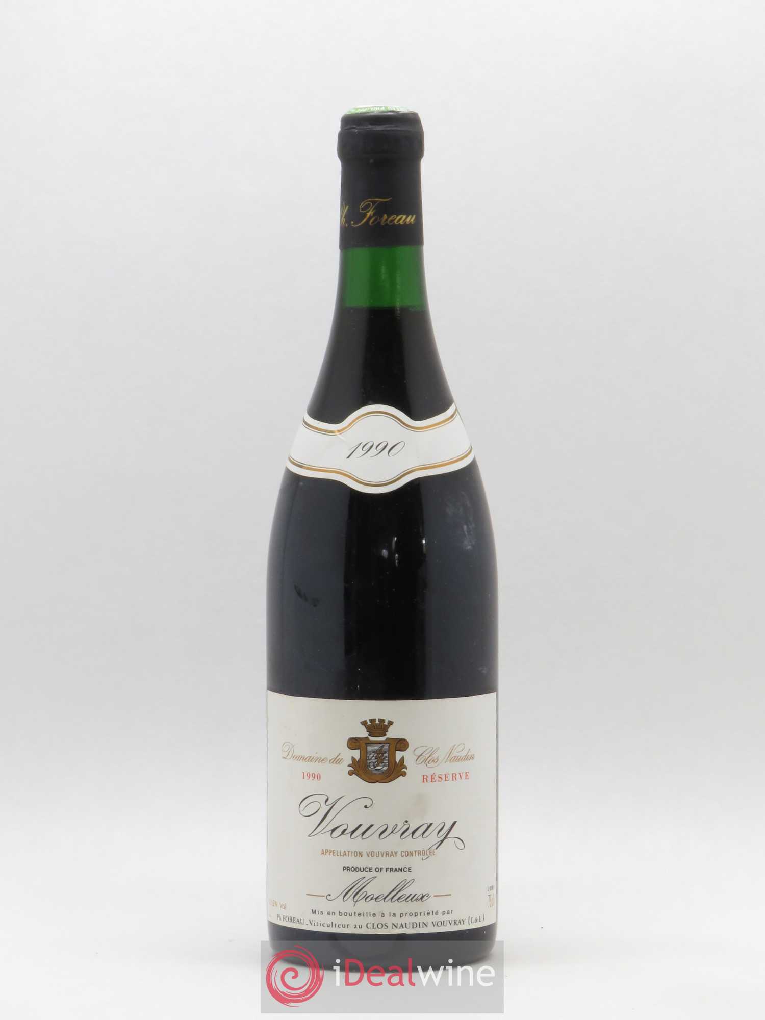Vouvray Moelleux Réserve Clos Naudin - Philippe Foreau 1990 - Lotto di 1 bottiglia - 0