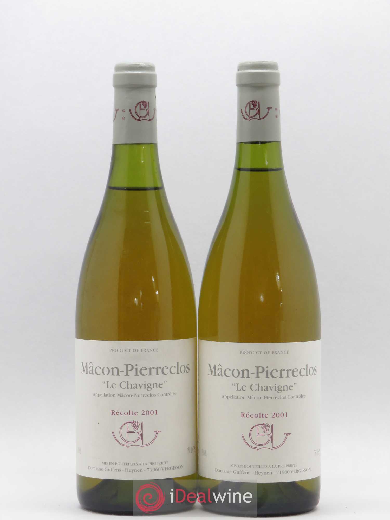 Mâcon-Pierreclos Le Chavigne Guffens-Heynen 2001 - Lot de 2 bouteilles - 0