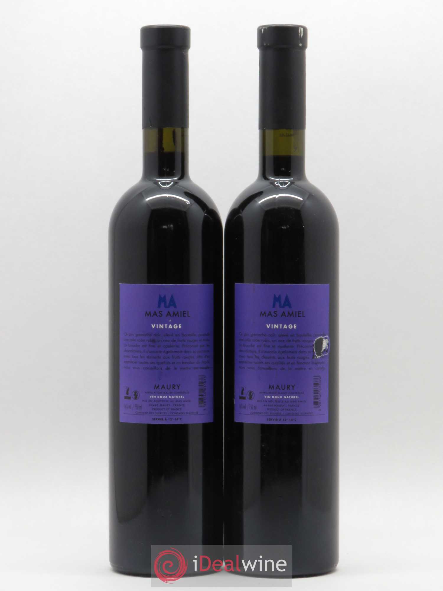 Maury Mas Amiel Vintage 2007 - Lot de 2 bouteilles - 1