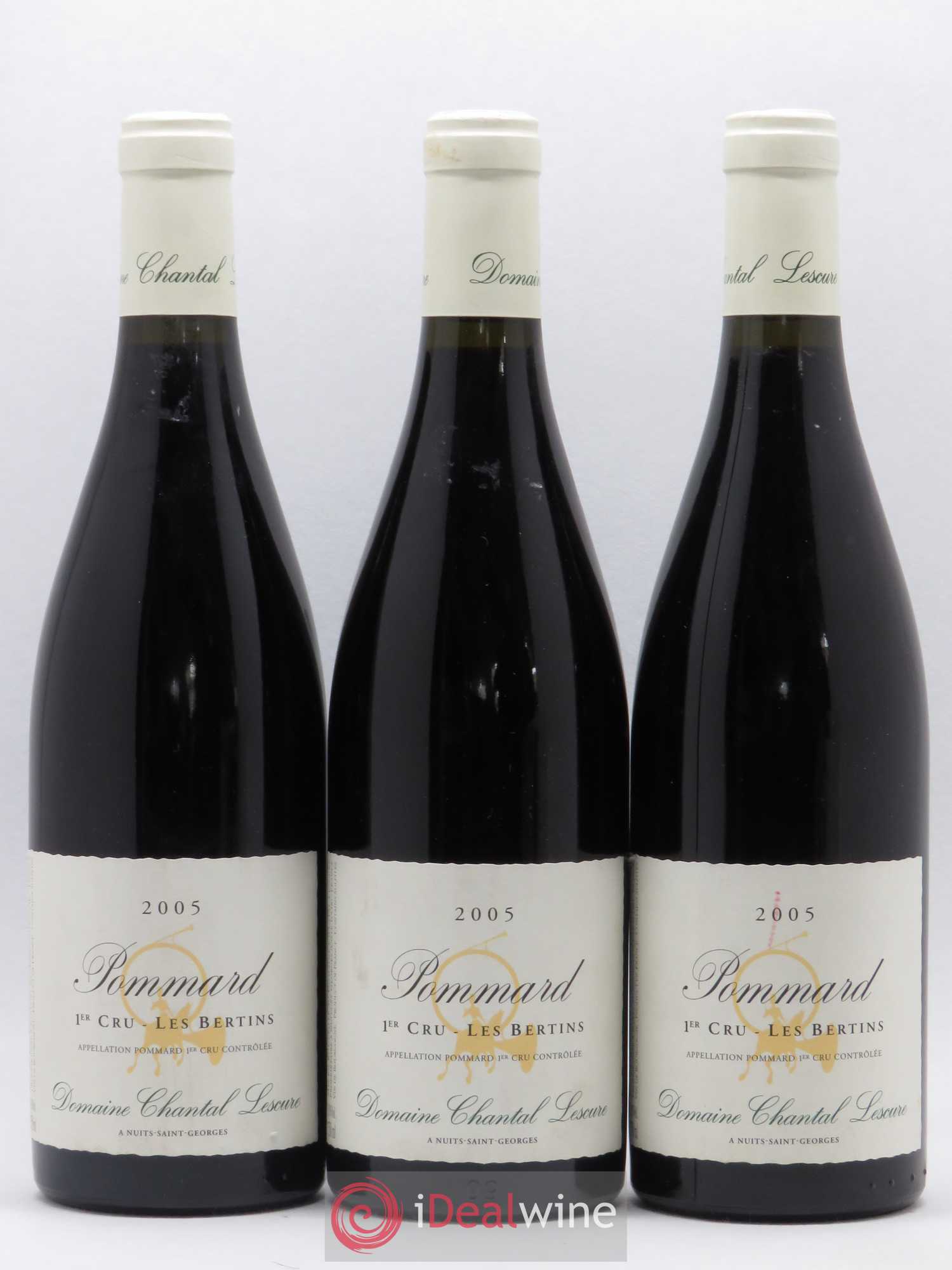 Pommard 1er Cru Les Bertins Chantal Lescure 2005 - Lot de 3 bouteilles - 0