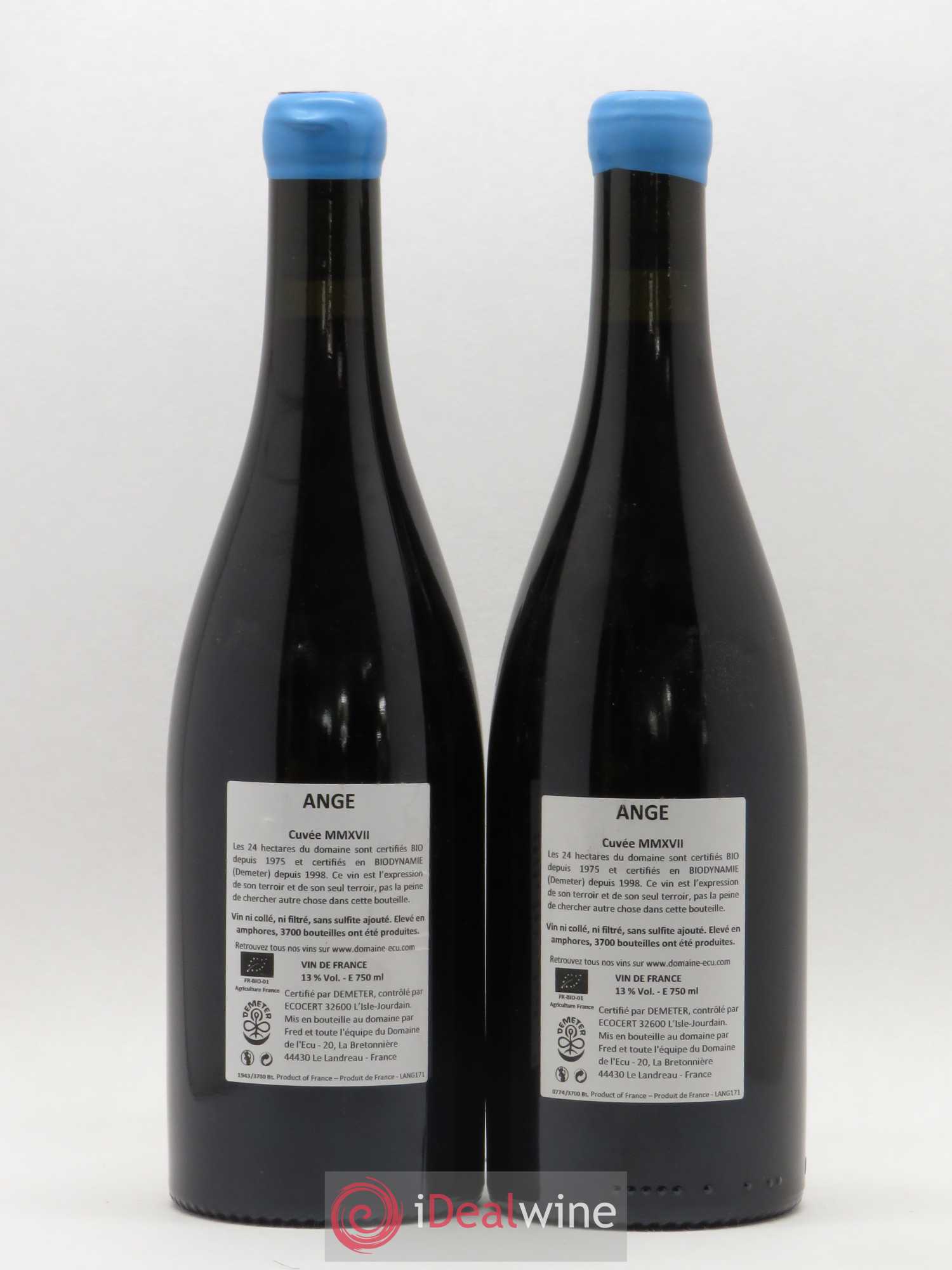 Vin de France Ange Domaine de L'Ecu 2017 - Lot de 2 bouteilles - 1