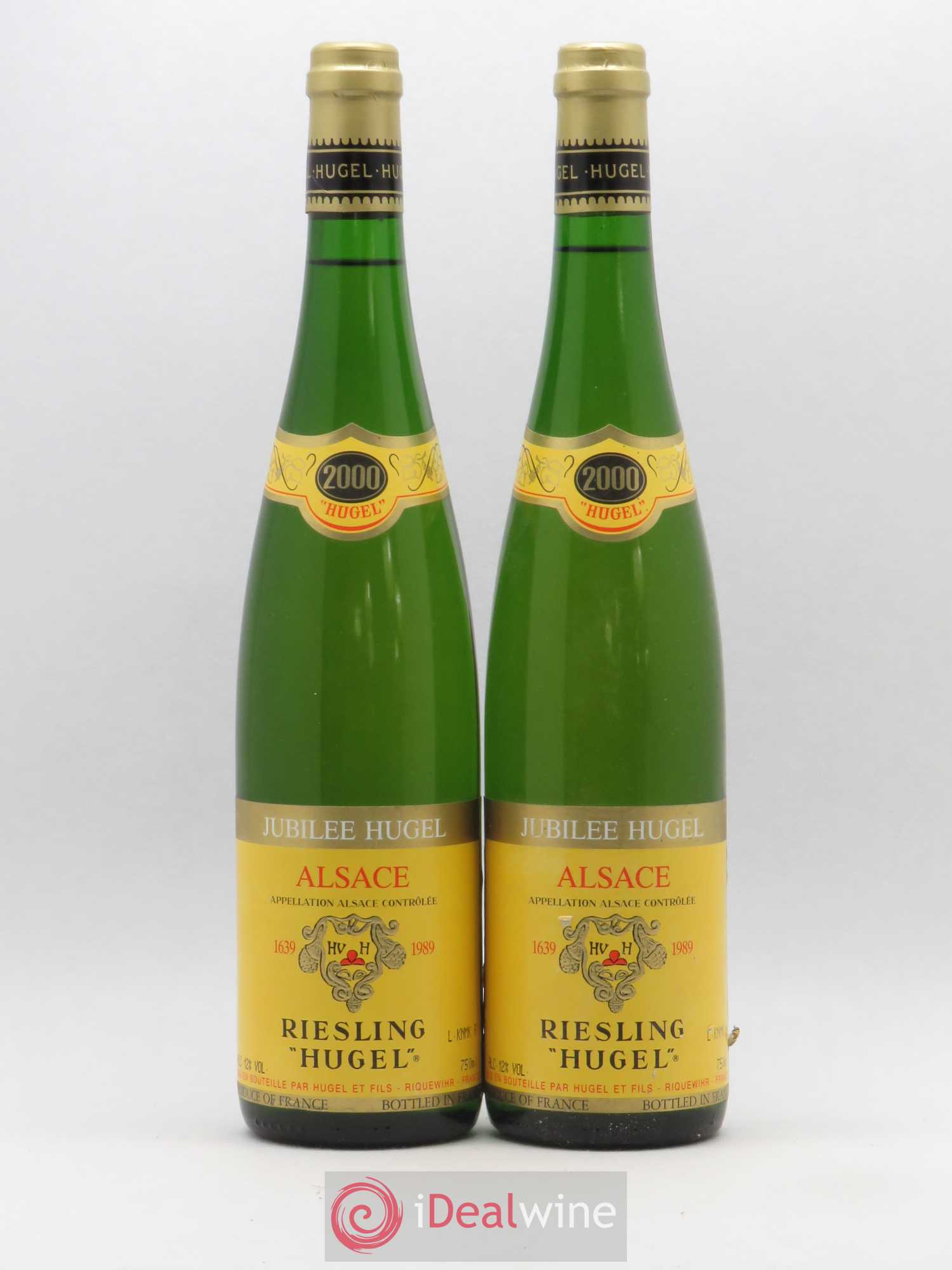 Riesling Réserve Personnelle Jubilee Hugel (Domaine) 2000 - Lot de 2 bouteilles - 0
