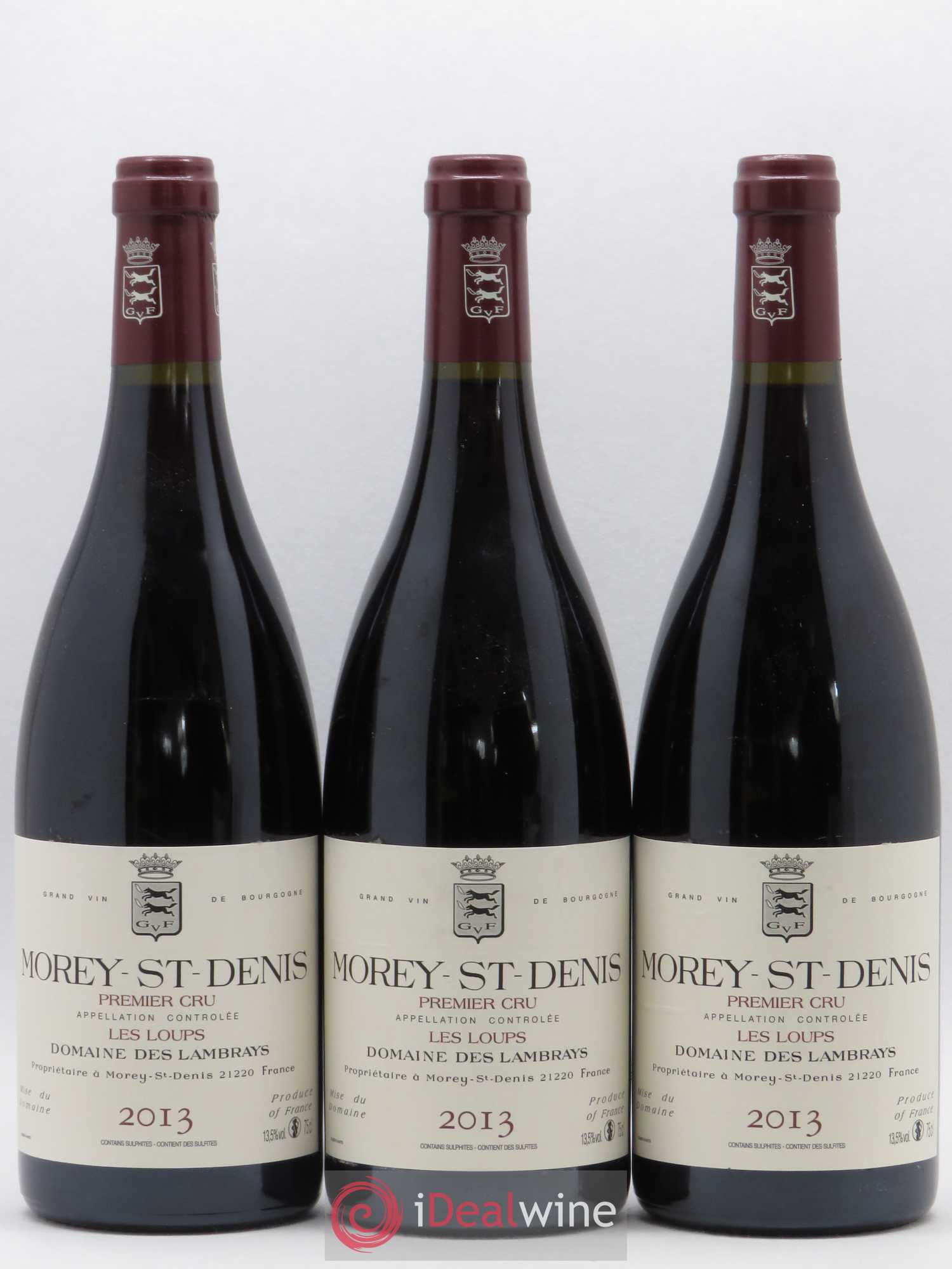 Morey-Saint-Denis 1er Cru Les Loups Domaine des Lambrays 2013 - Lot de 3 bouteilles - 0