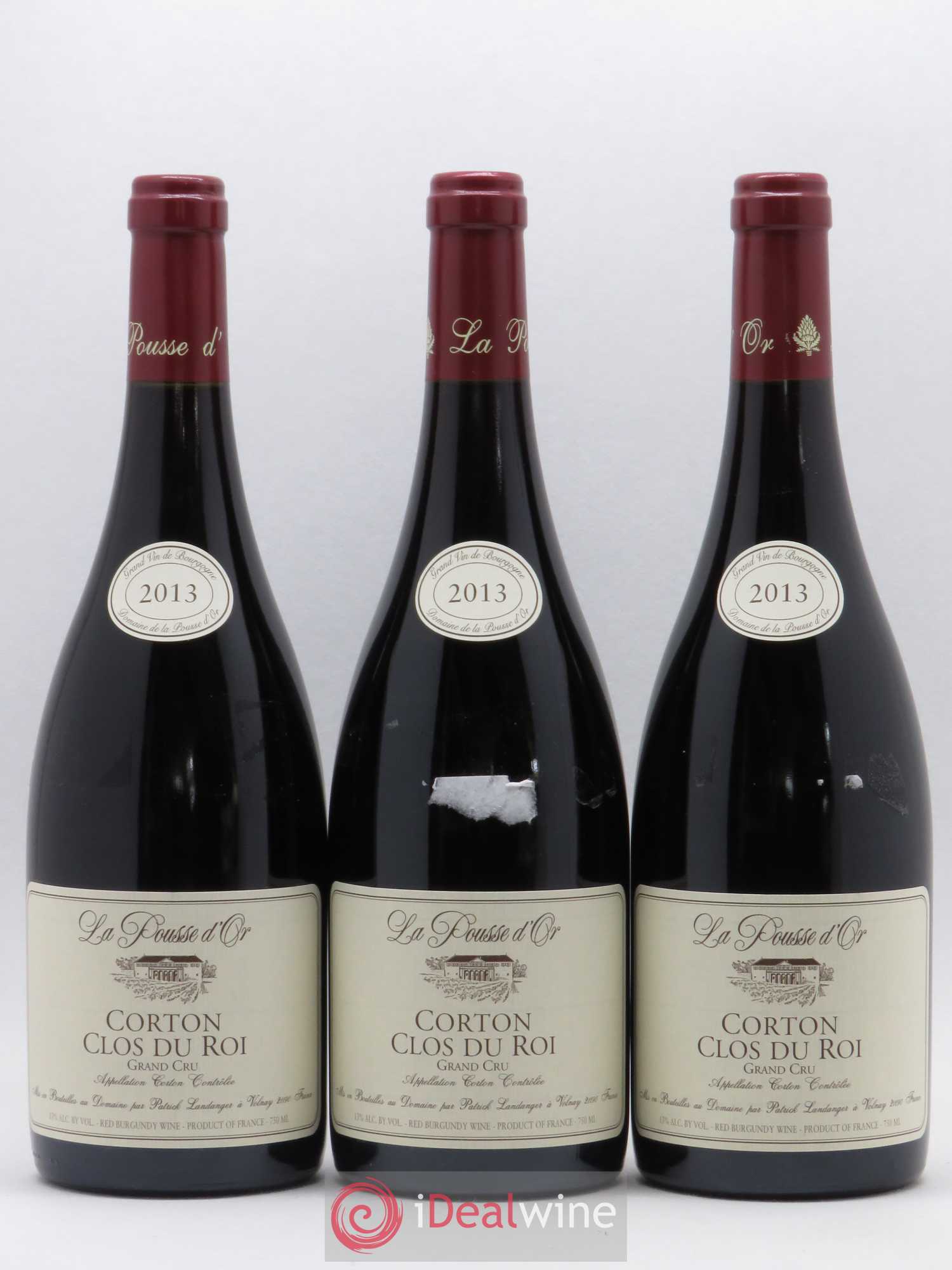 Corton Grand Cru Clos du Roi La Pousse d'Or (Domaine de) 2013 - Lot de 3 bouteilles - 0