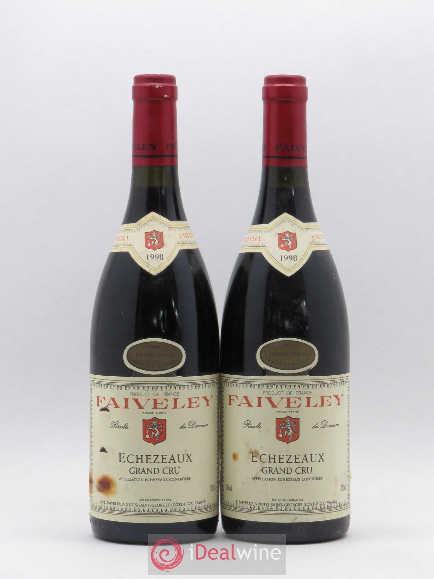 Echezeaux Grand Cru Faiveley 1998 - Lot de 2 bouteilles - 0