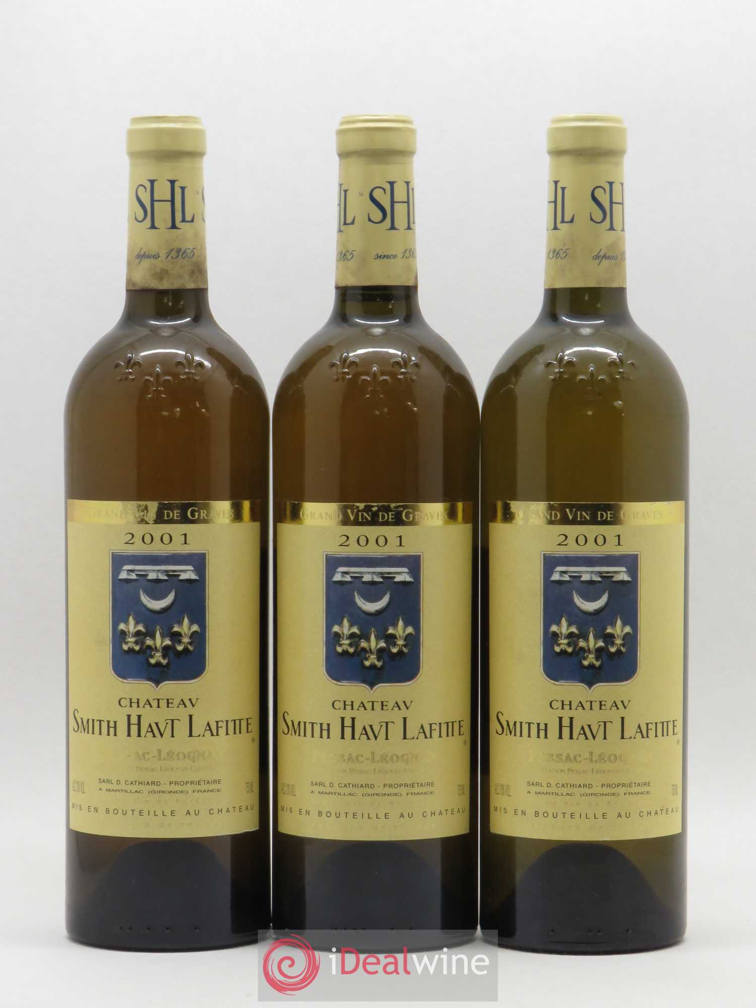 Château Smith Haut Lafitte 2001 - Lot de 3 bouteilles - 0