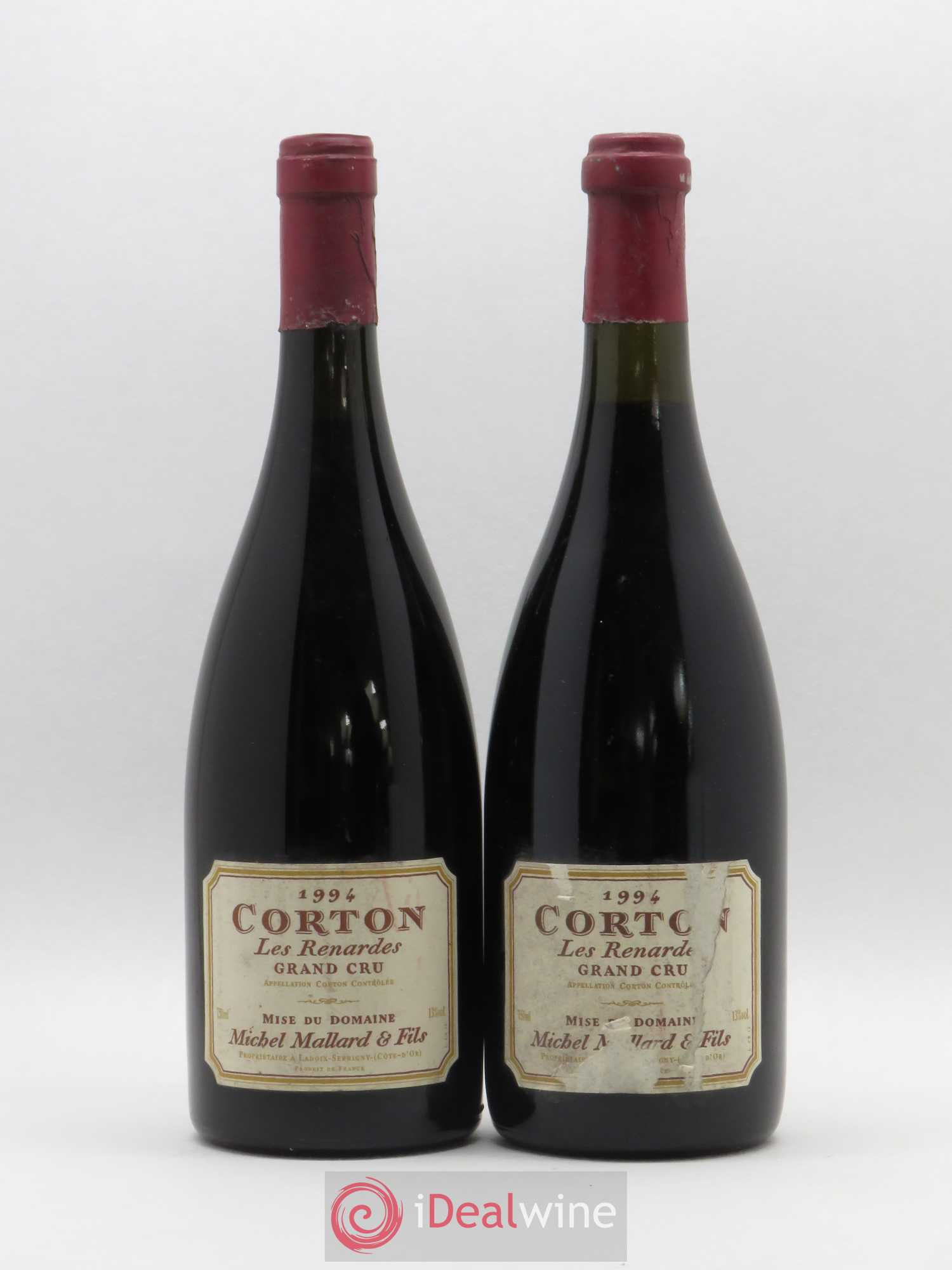 Corton Grand Cru Michel Mallard et Fils 1994 - Posten von 2 Flaschen - 0