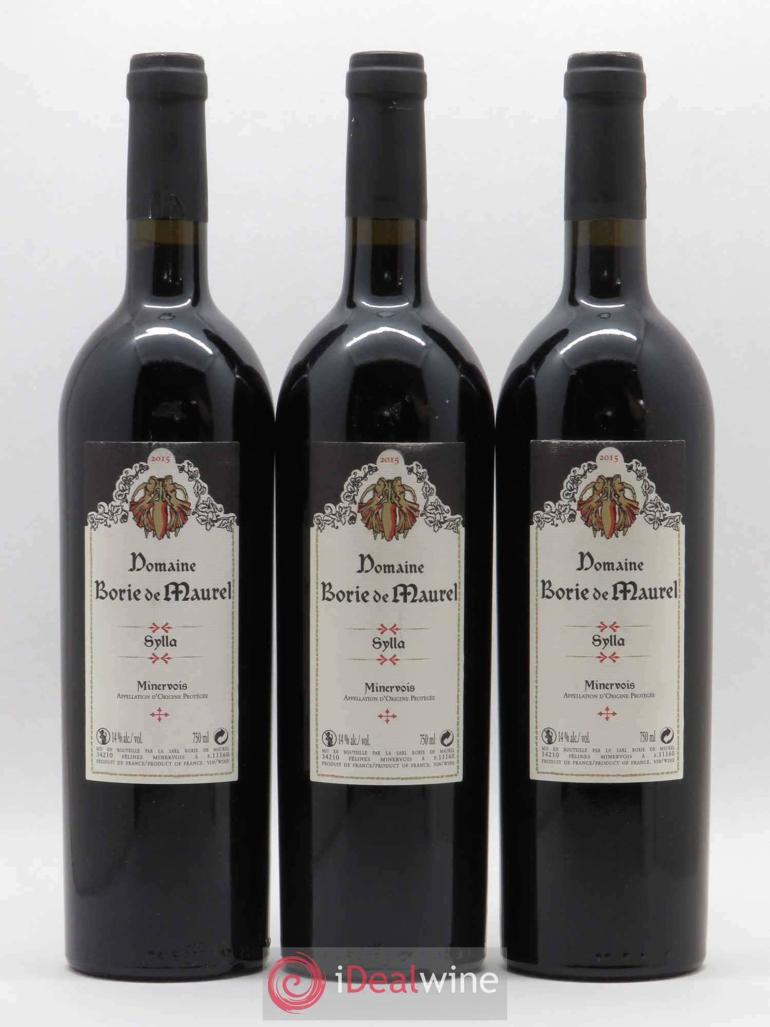 Minervois Cuvée Sylla Borie de Maurel (Domaine) 2015 - Lot de 3 bouteilles - 0