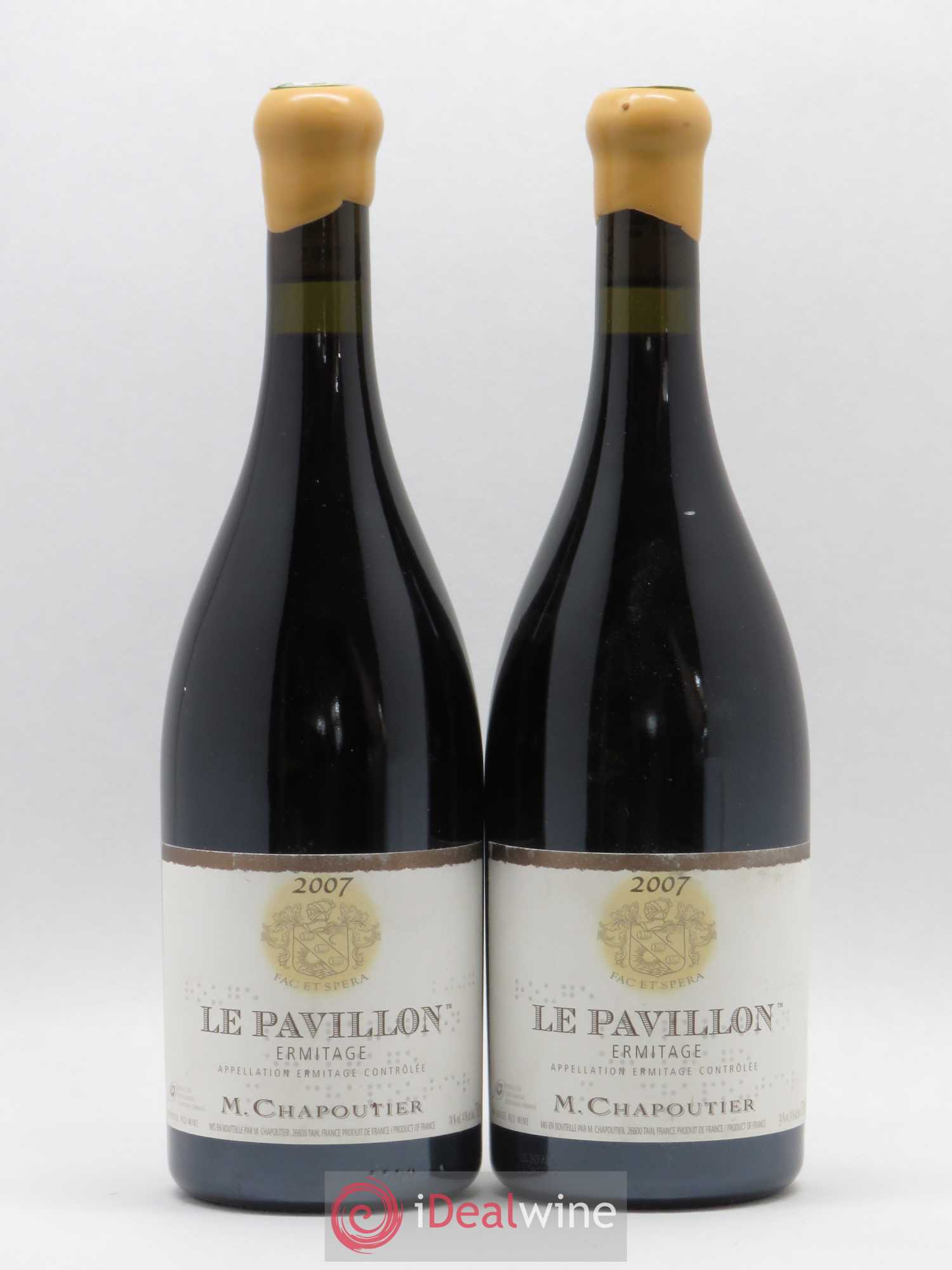 Hermitage Ermitage Le Pavillon Chapoutier 2007 - Lot de 2 bouteilles - 0
