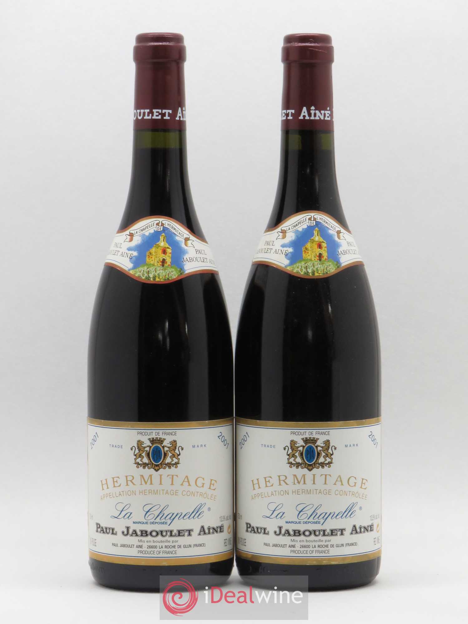 Hermitage La Chapelle Paul Jaboulet Ainé 2001 - Lotto di 2 bottiglie - 0