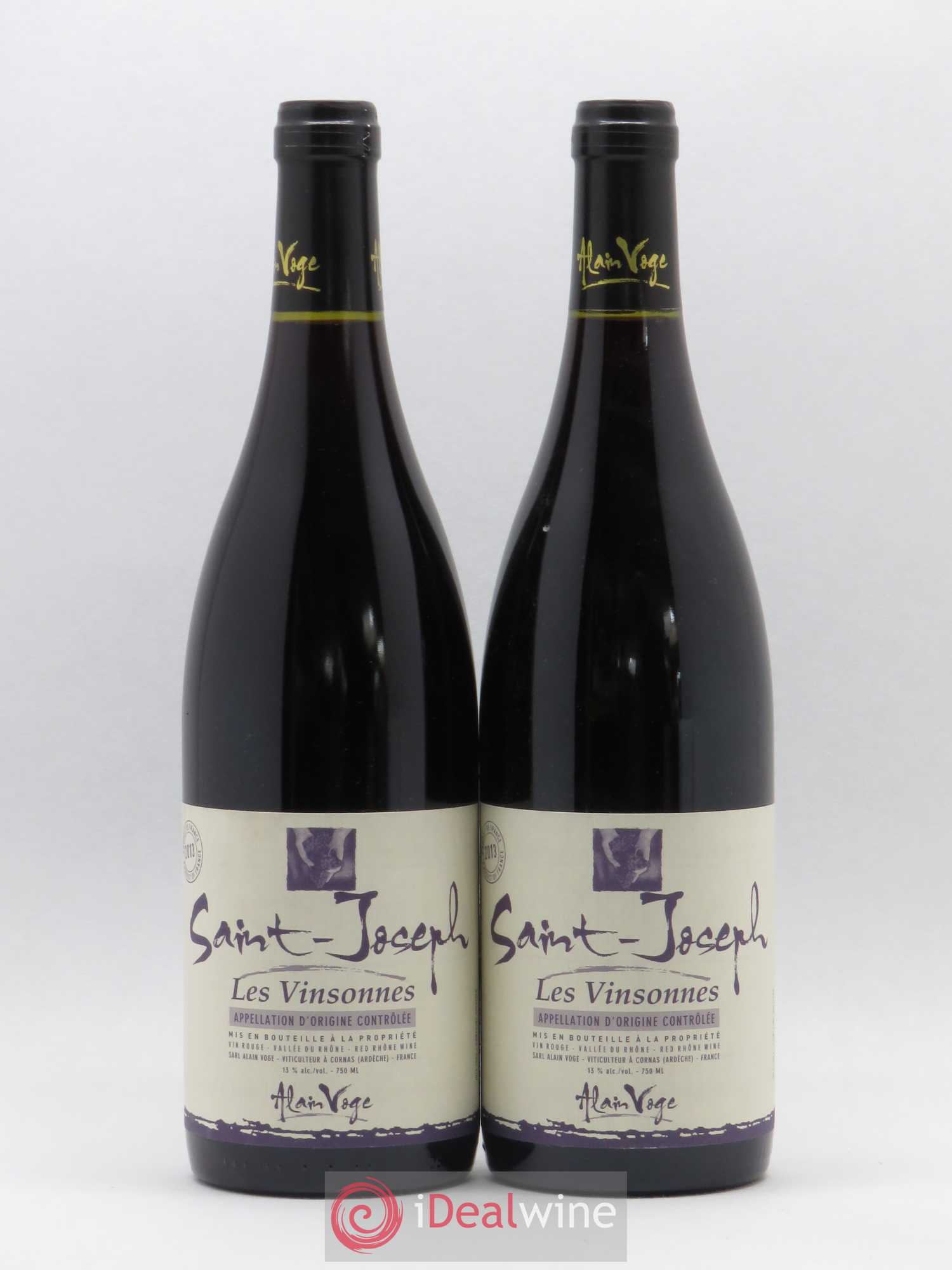 Saint-Joseph Les Vinsonnes Alain Voge (Domaine) 2013 - Lot de 2 bouteilles - 0
