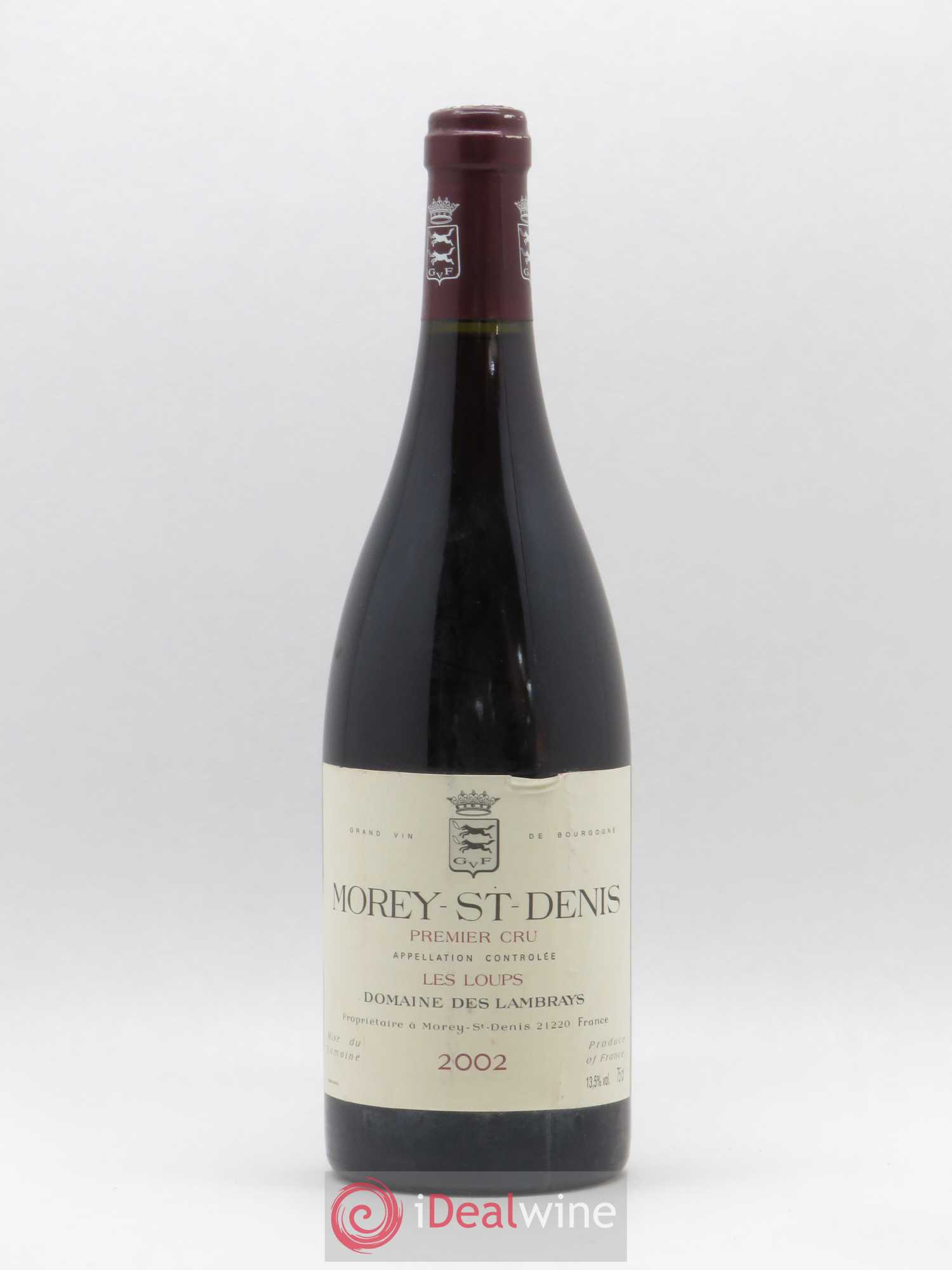 Morey-Saint-Denis 1er Cru Les Loups Domaine des Lambrays 2002 - Lot de 1 bouteille - 0