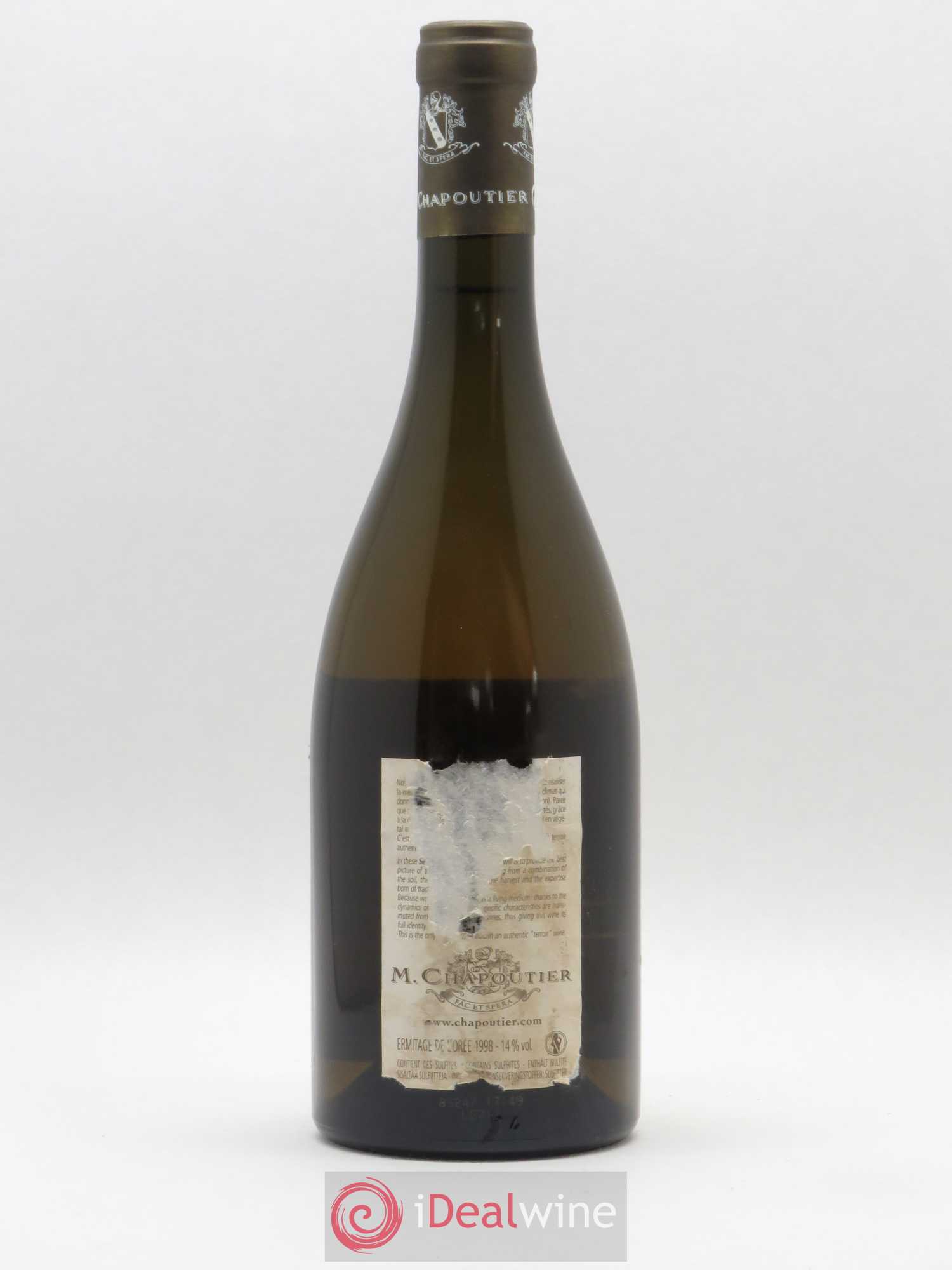 Hermitage Ermitage de l'Orée Chapoutier 1998 - Lot de 1 bouteille - 1