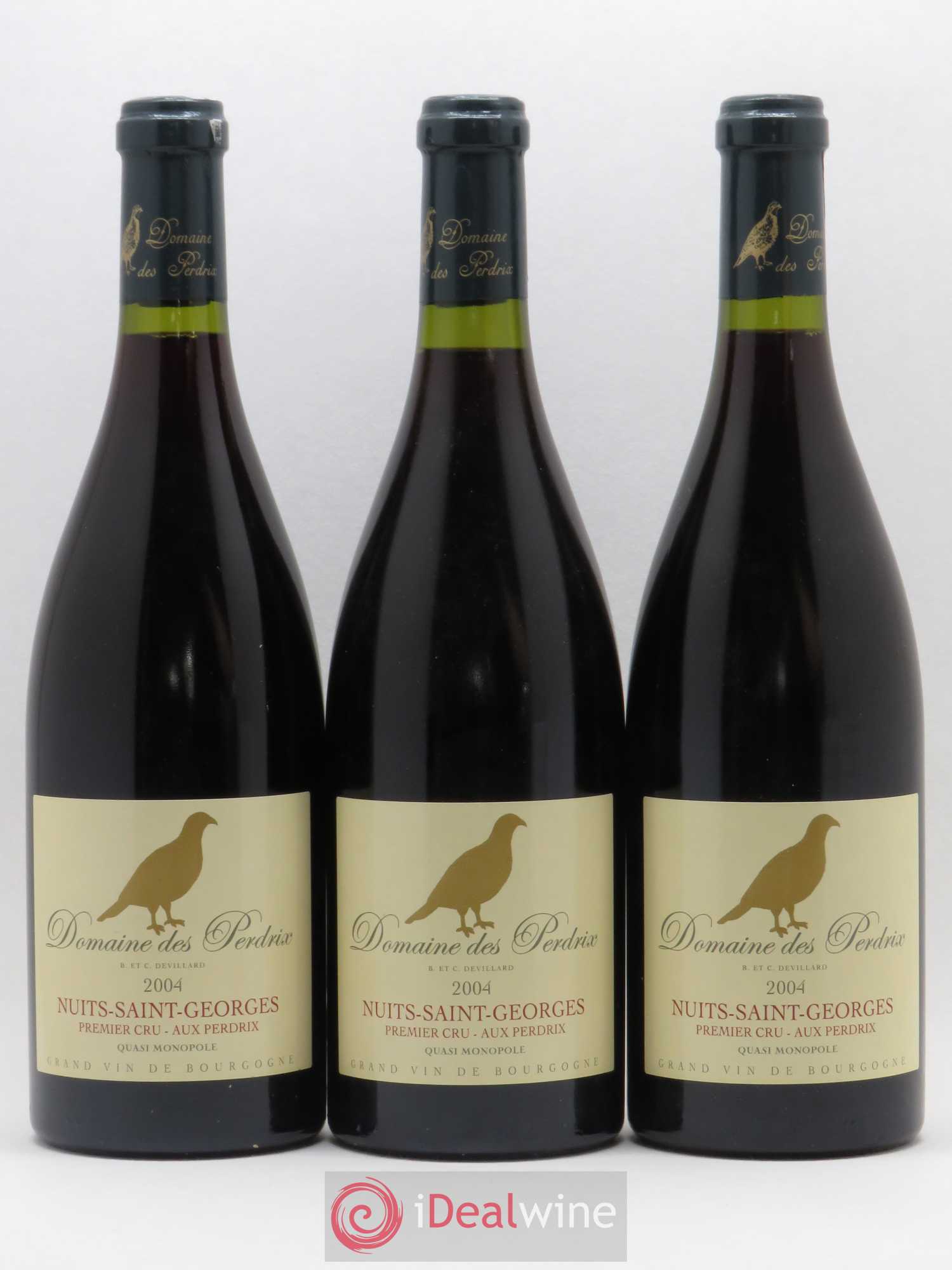 Nuits-Saint-Georges 1er Cru Aux Perdrix Perdrix (Domaine des) 2004 - Lot de 3 bouteilles - 0