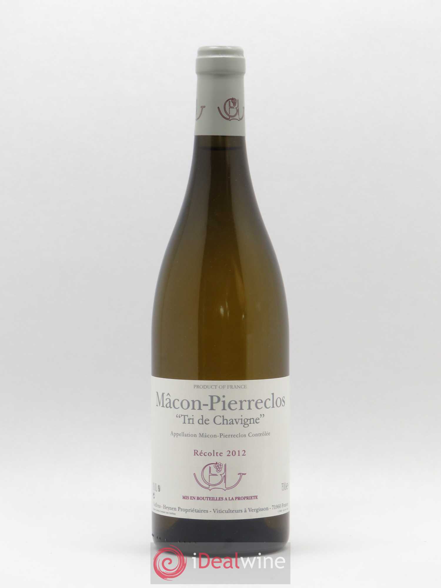 Mâcon-Pierreclos Tri de Chavigne Guffens-Heynen 2012 - Lot de 1 bouteille - 0