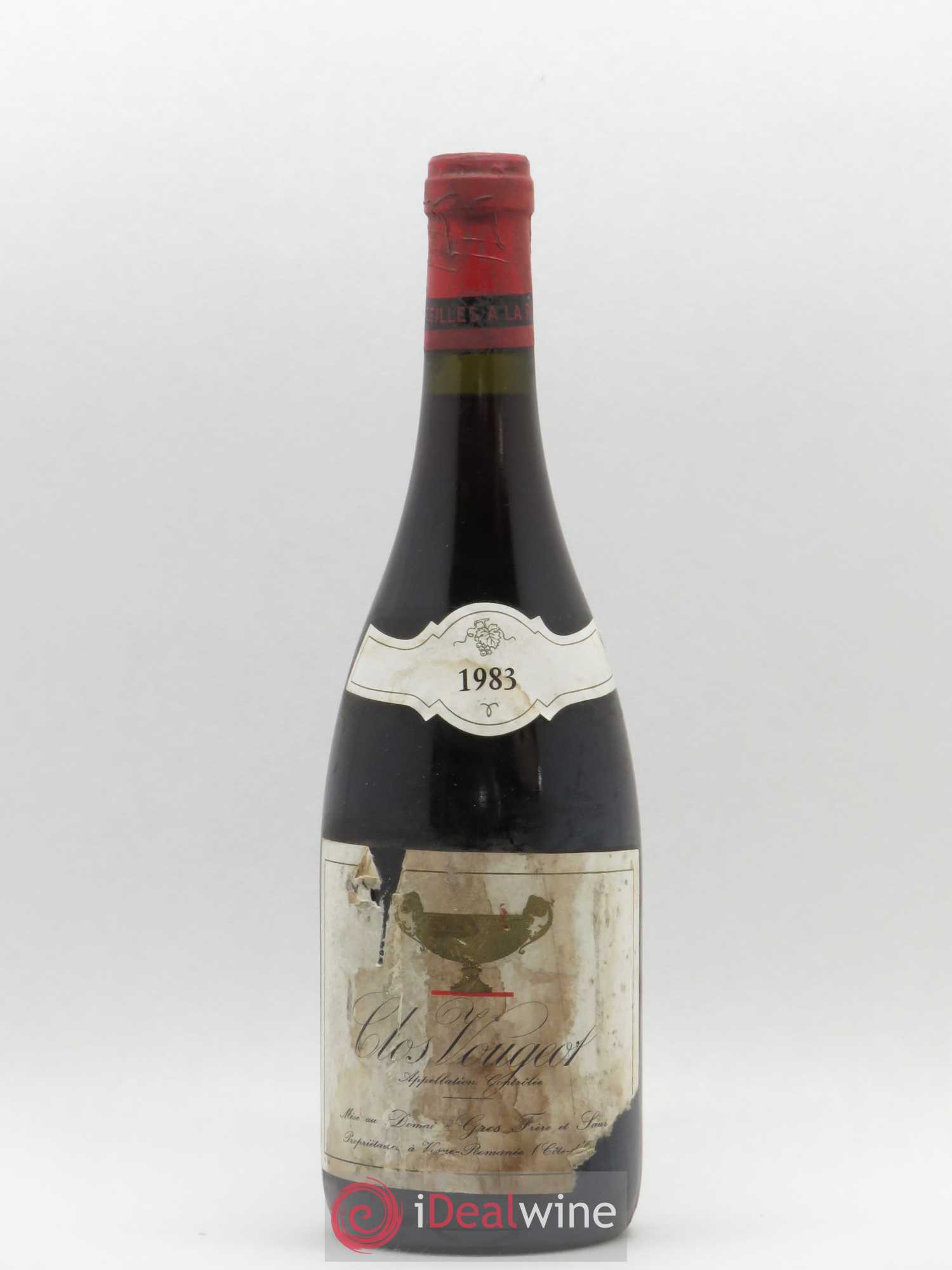 Clos de Vougeot Grand Cru Gros Frère & Soeur 1983 - Lot de 1 bouteille - 0